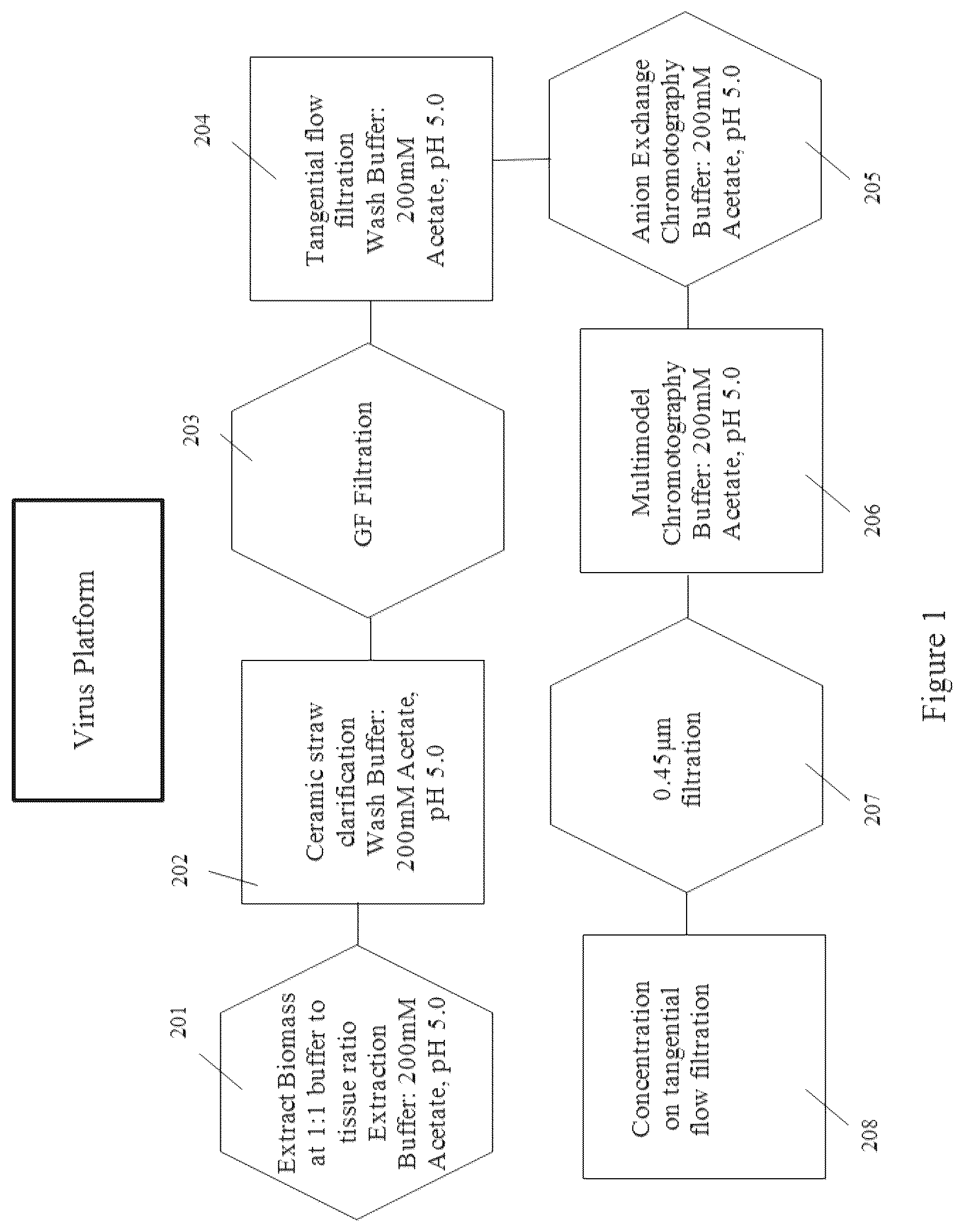 Patent US12097256 — Virus and antigen purification and conjugation — Figure 1