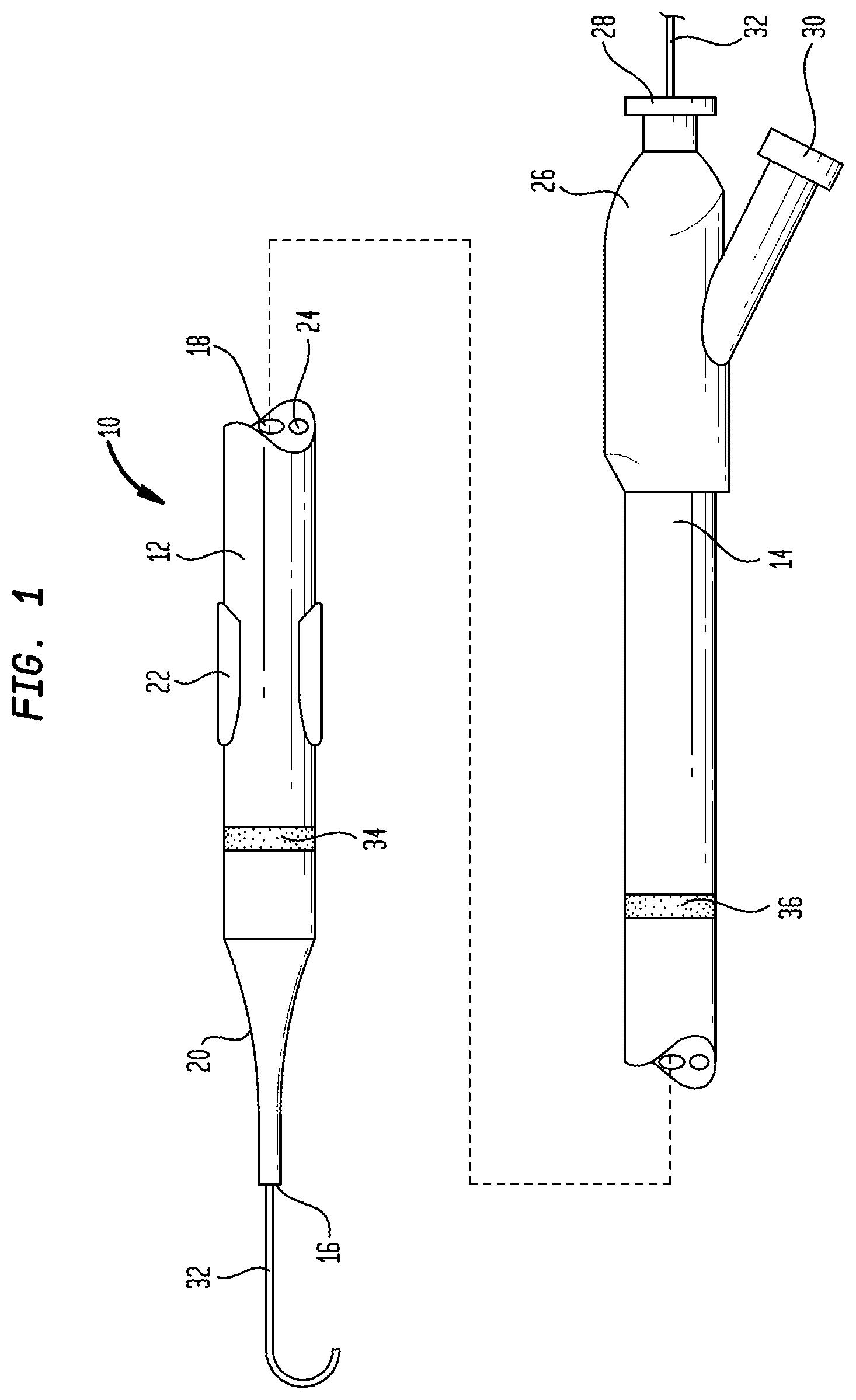 Patent US12097334 — Dilation delivery system for a medical device — Figure 1