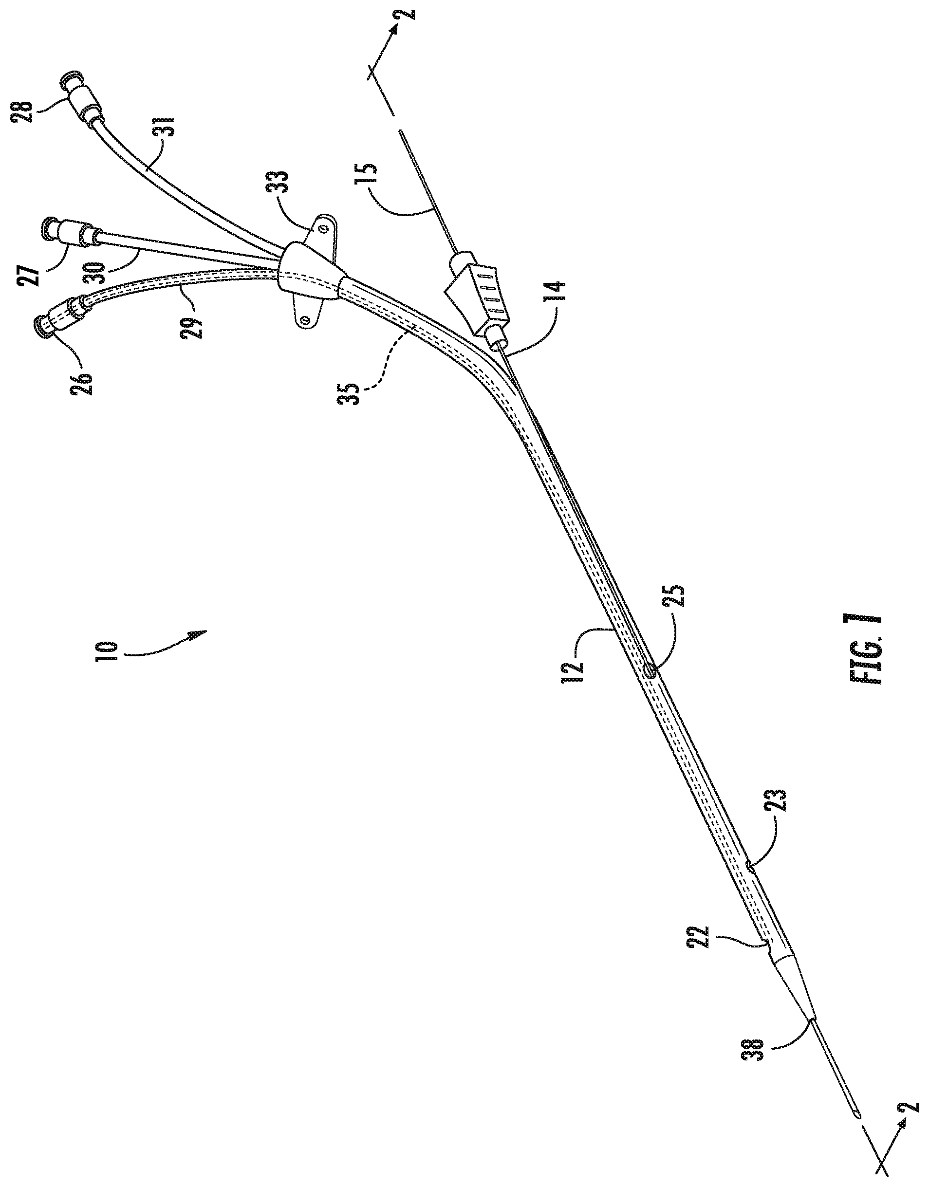 Patent US12097342 — Rapid insertion integrated catheter and method of using an integrated catheter — Figure 1