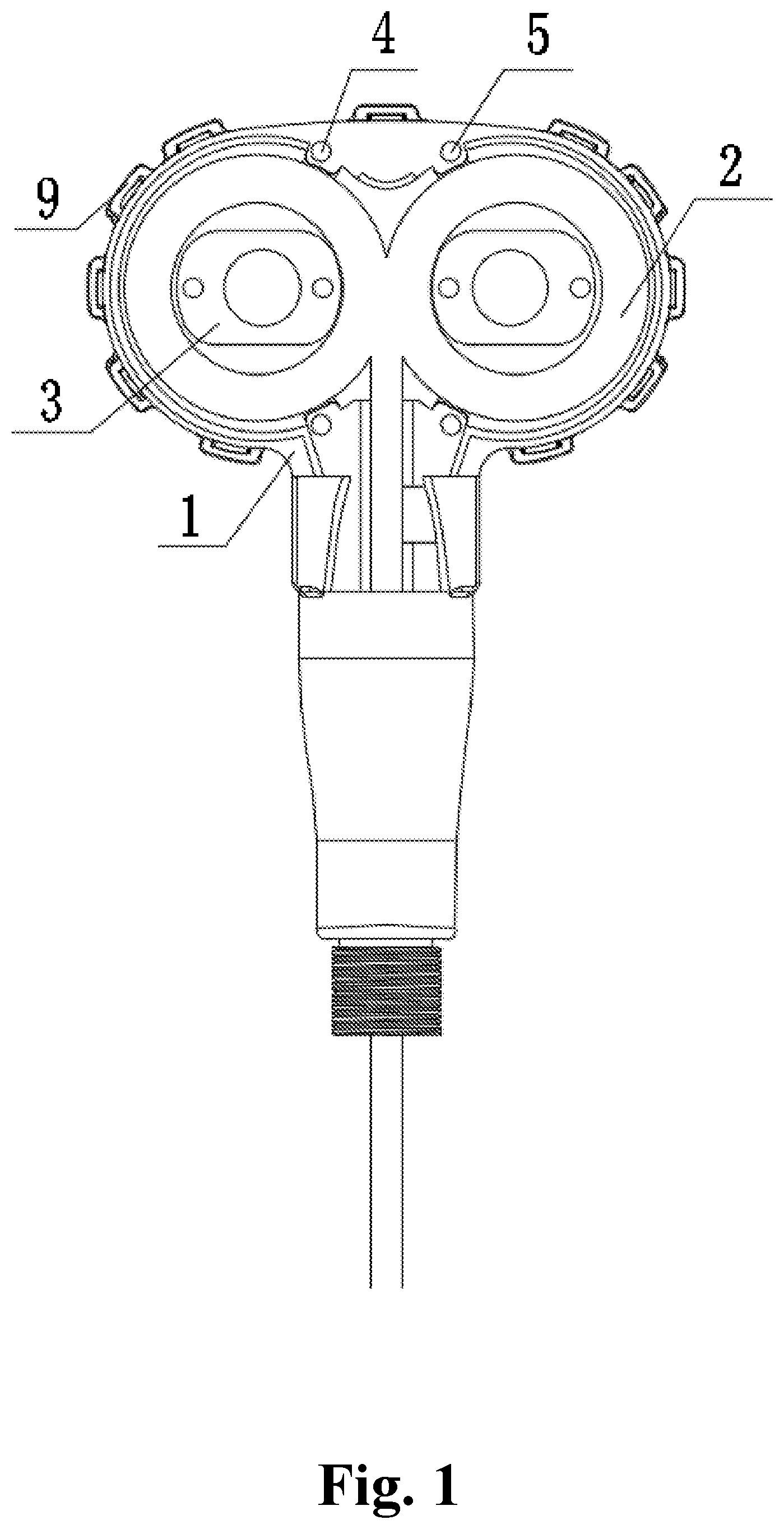 Patent US12097381 — Integrated TMS coil for brain testing and treatment — Figure 1