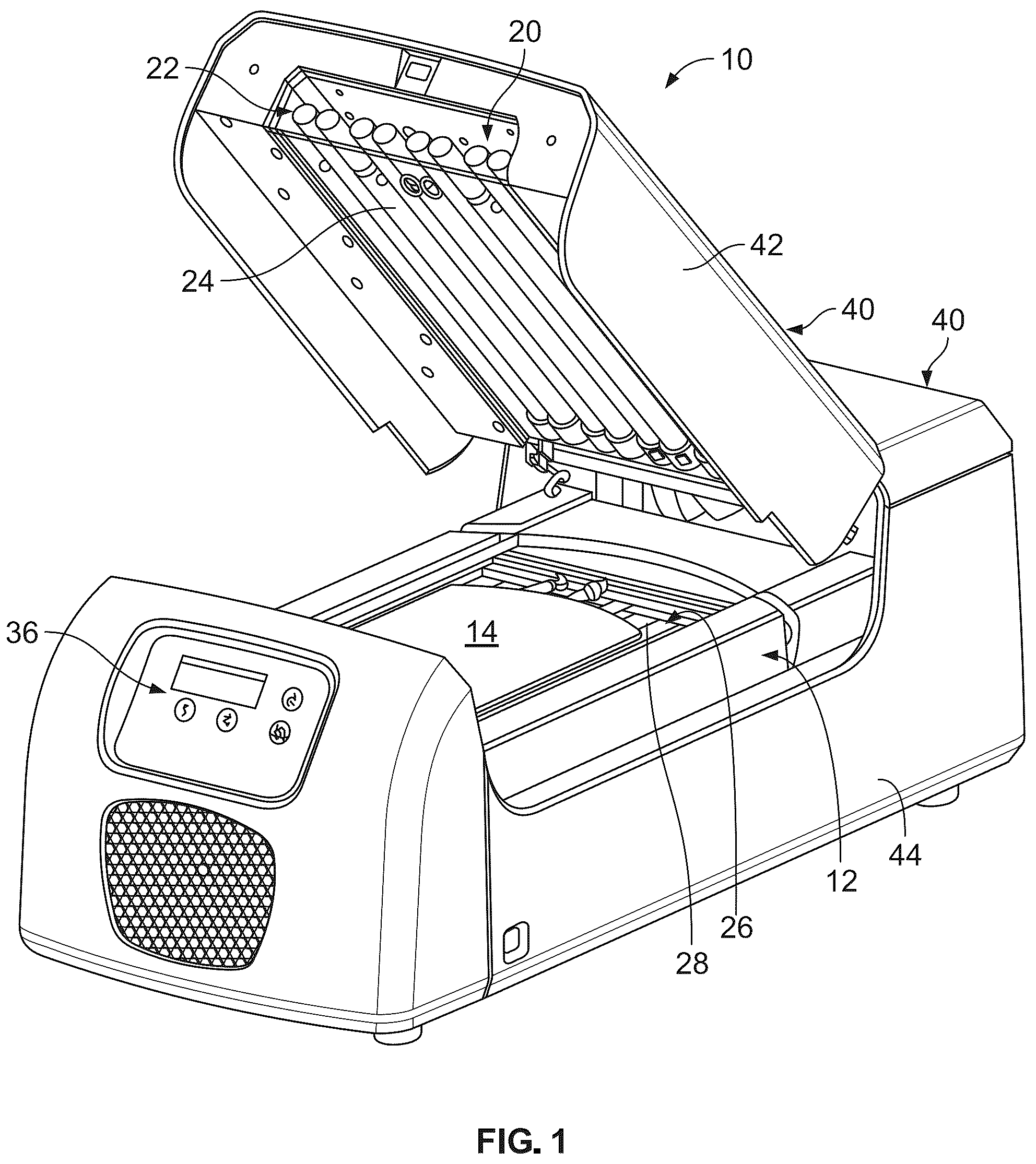 Patent US12097383 — Systems and methods for treating a biological fluid with light in the event of a bulb outage — Figure 1