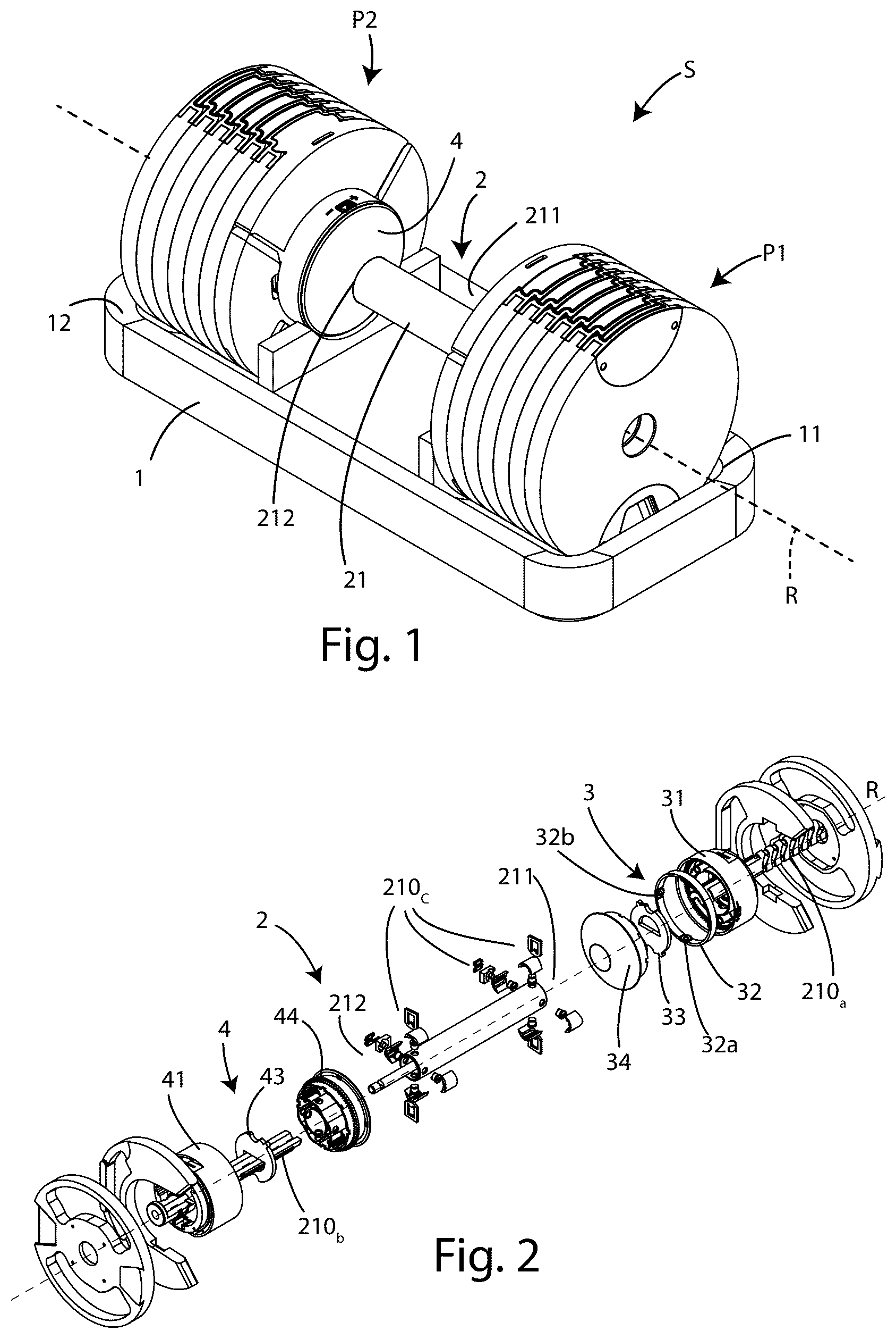 Patent US12097400 — Exerciser monitoring system and method of operation of the system — Figure 1