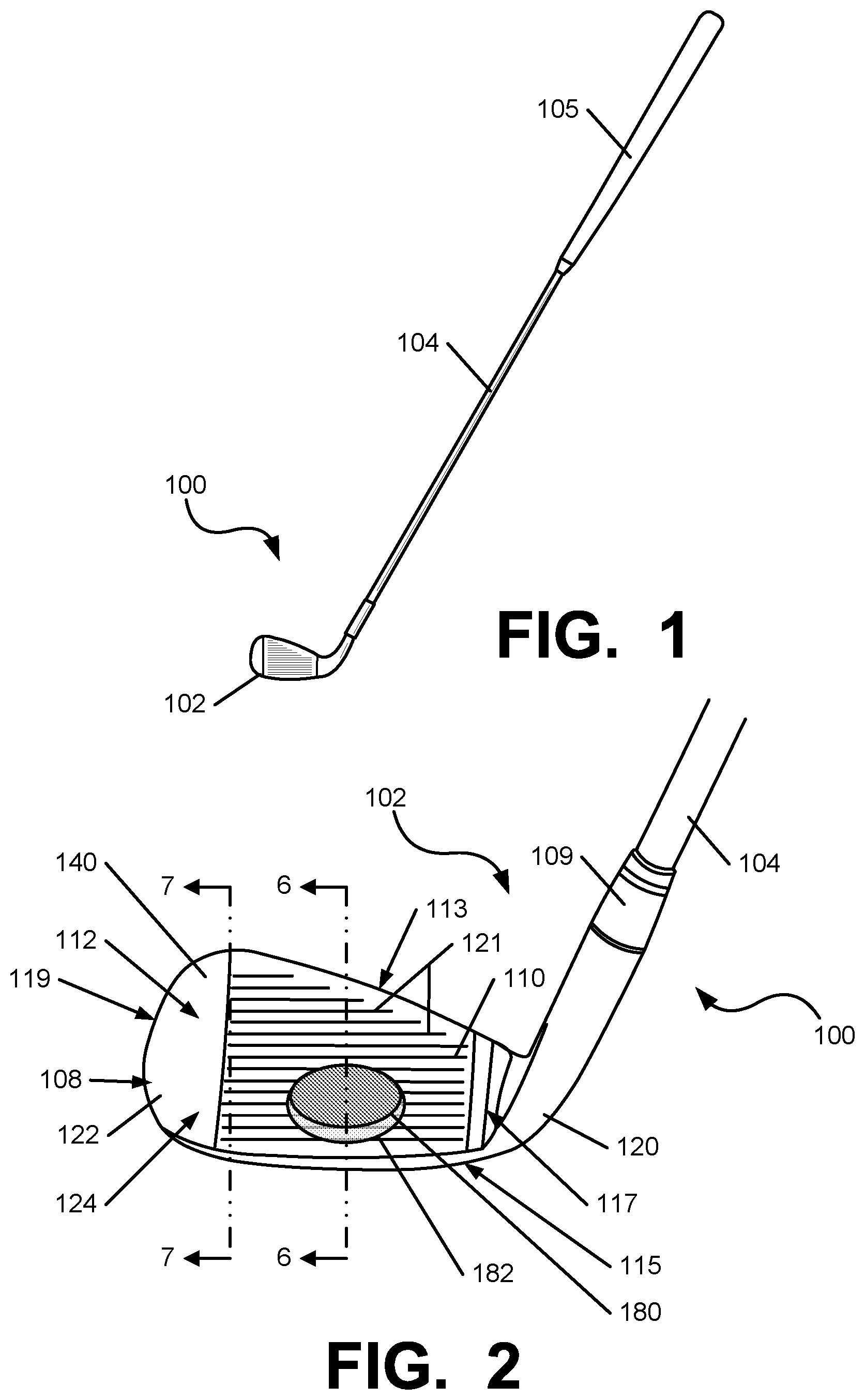 Patent US12097412 — Iron-type golf club head or other ball striking device — Figure 1