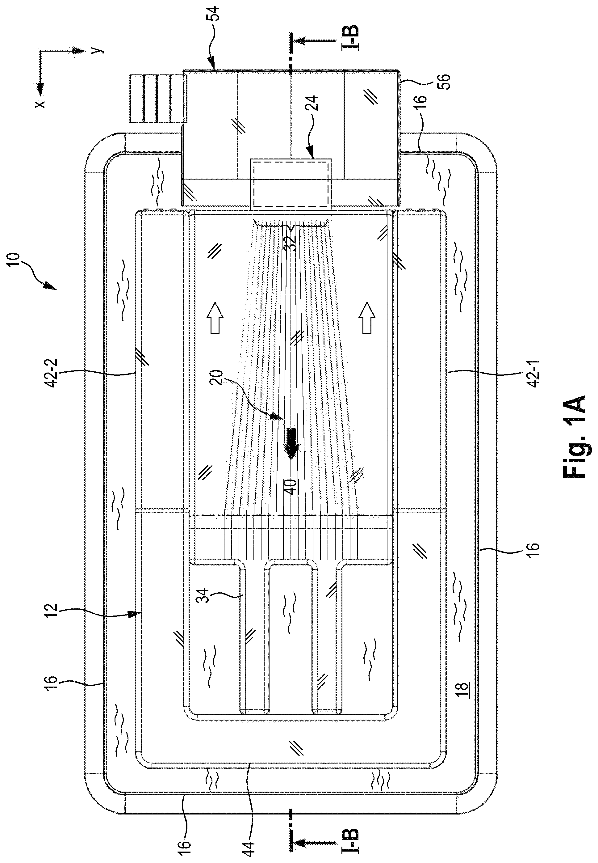 Patent US12097418 — Pump cell for mobile surfing facility including radial pump and diffusor — Figure 1