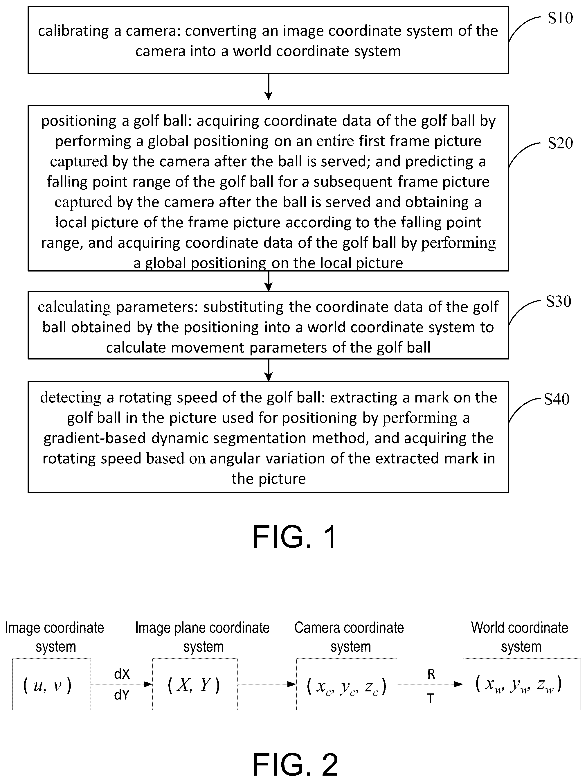 Patent US12097421 — Golf ball set-top detection method, system and storage medium — Figure 1