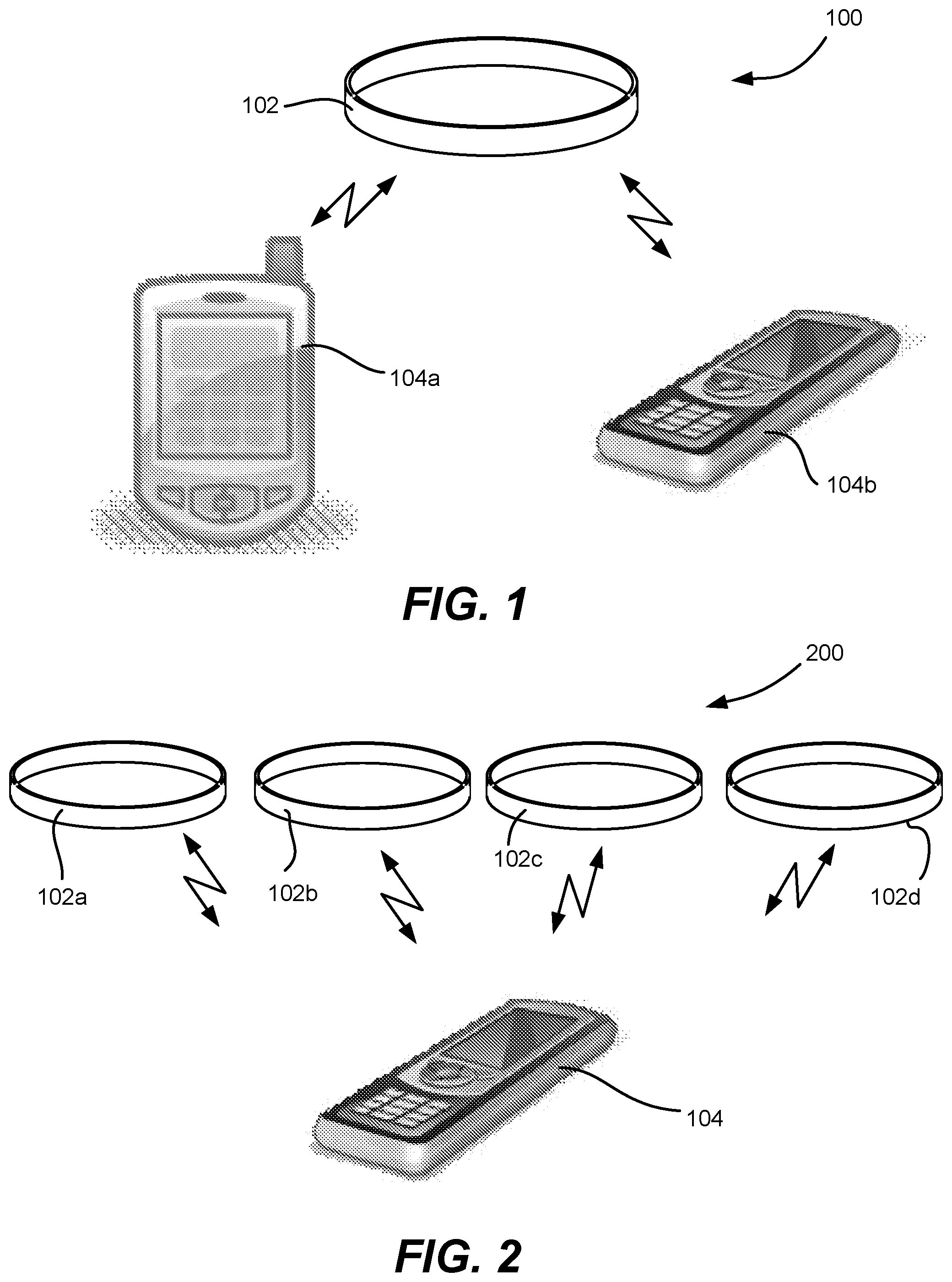 Patent US12097435 Figure 1 – Systems and methods for providing biofeedback information to a cellular telephone and for using such information