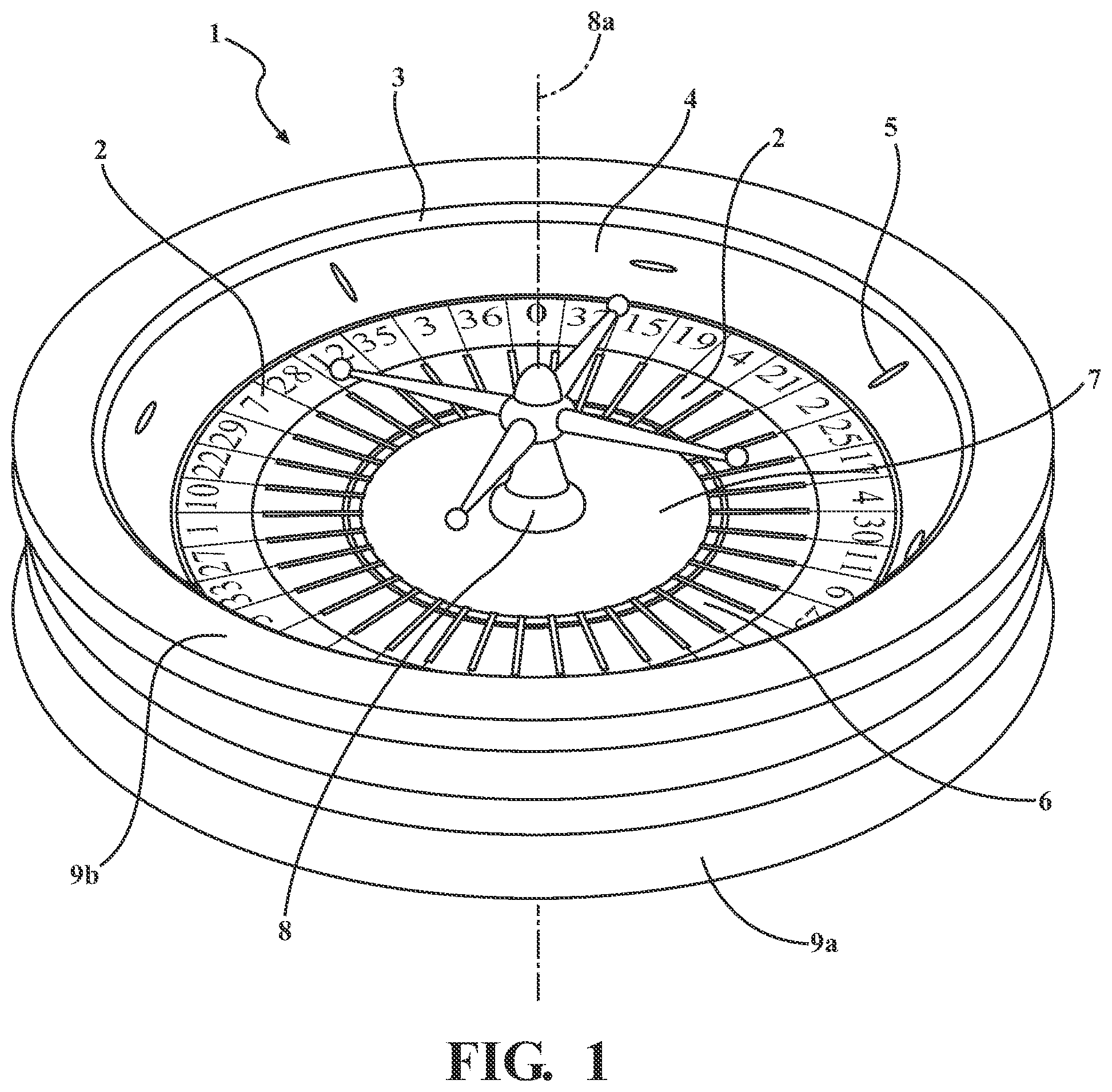 Patent US12097440 — Wheel game apparatus and wagering game methods — Figure 1