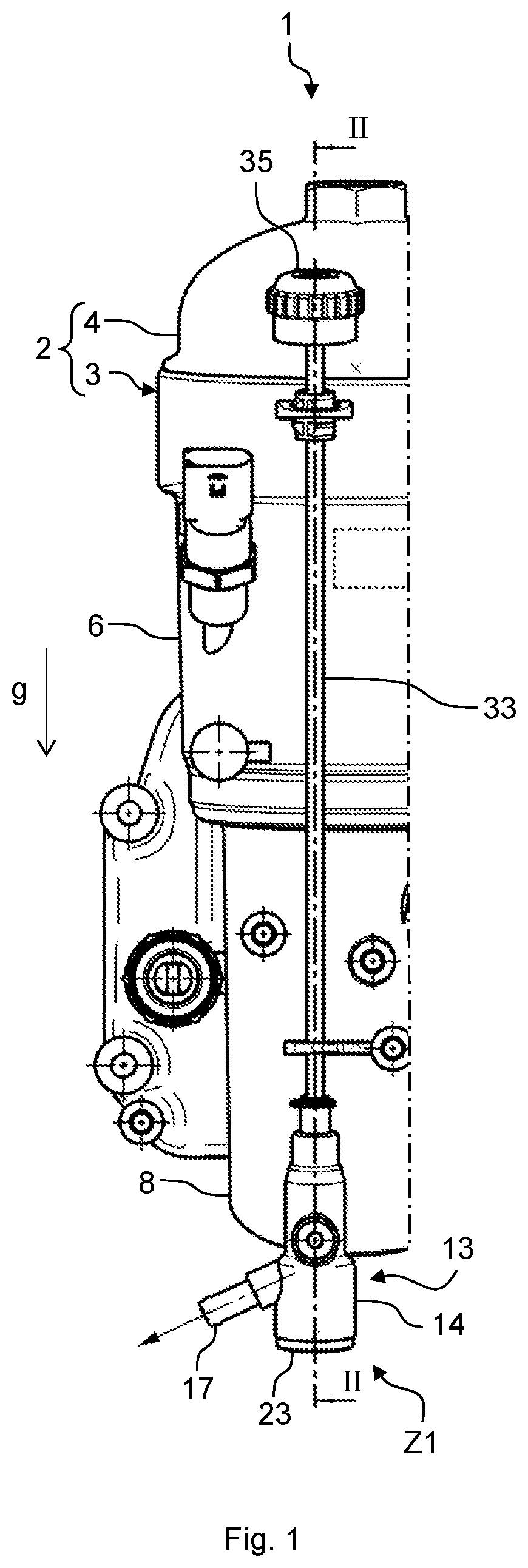 Patent US12097452 — Water drainage device, filter module, and method — Figure 1