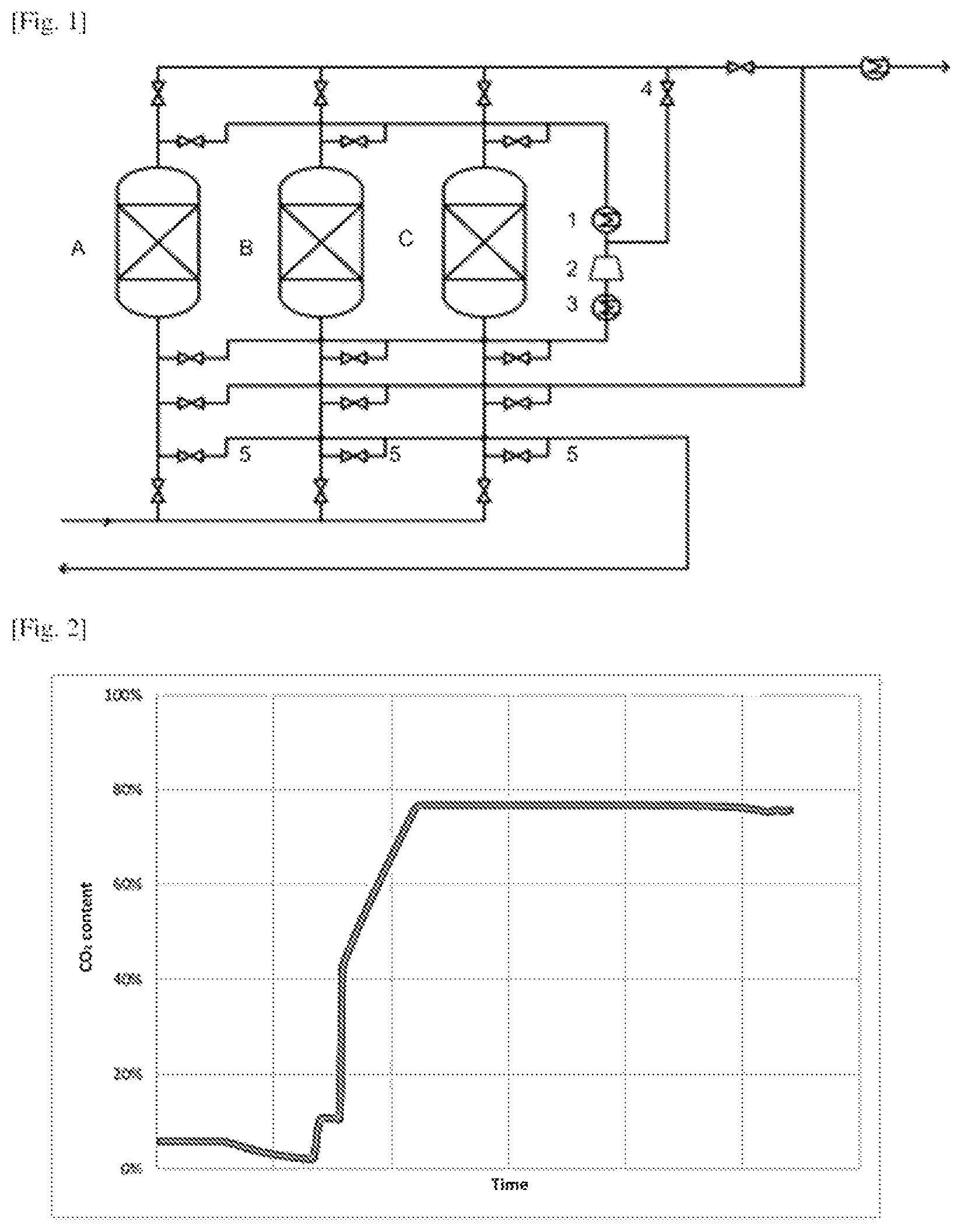 Patent US12097463 — Gas stream purification by adsorption with pre-regeneration in a closed loop — Figure 1
