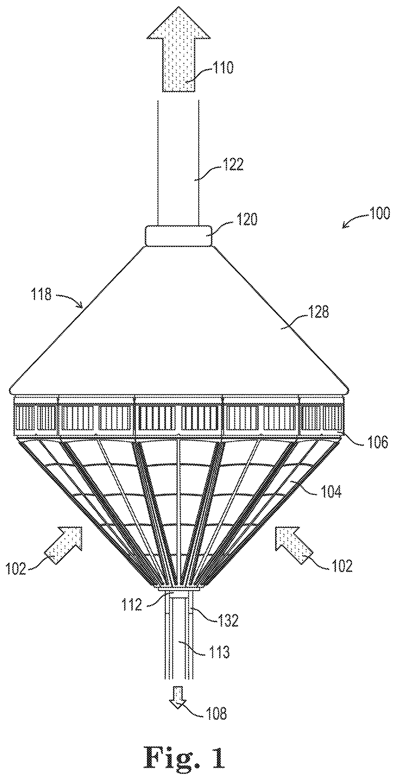 Patent US12097466 Figure 1 – Submerged water desalination system pump lubricated with product water