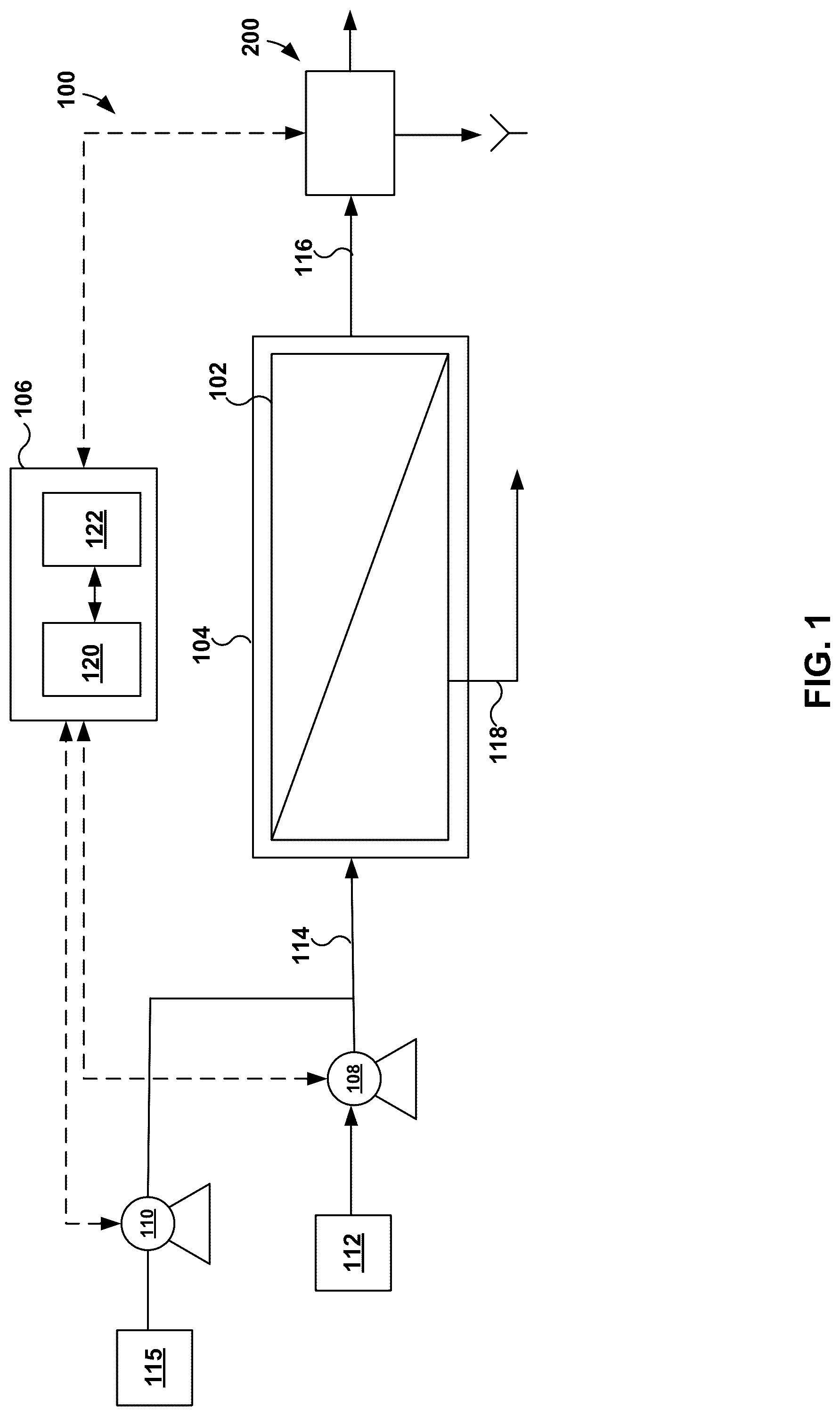 Patent US12097467 Figure 1 – Systems and techniques for cleaning pressure membrane systems using a water-in-air cleaning stream