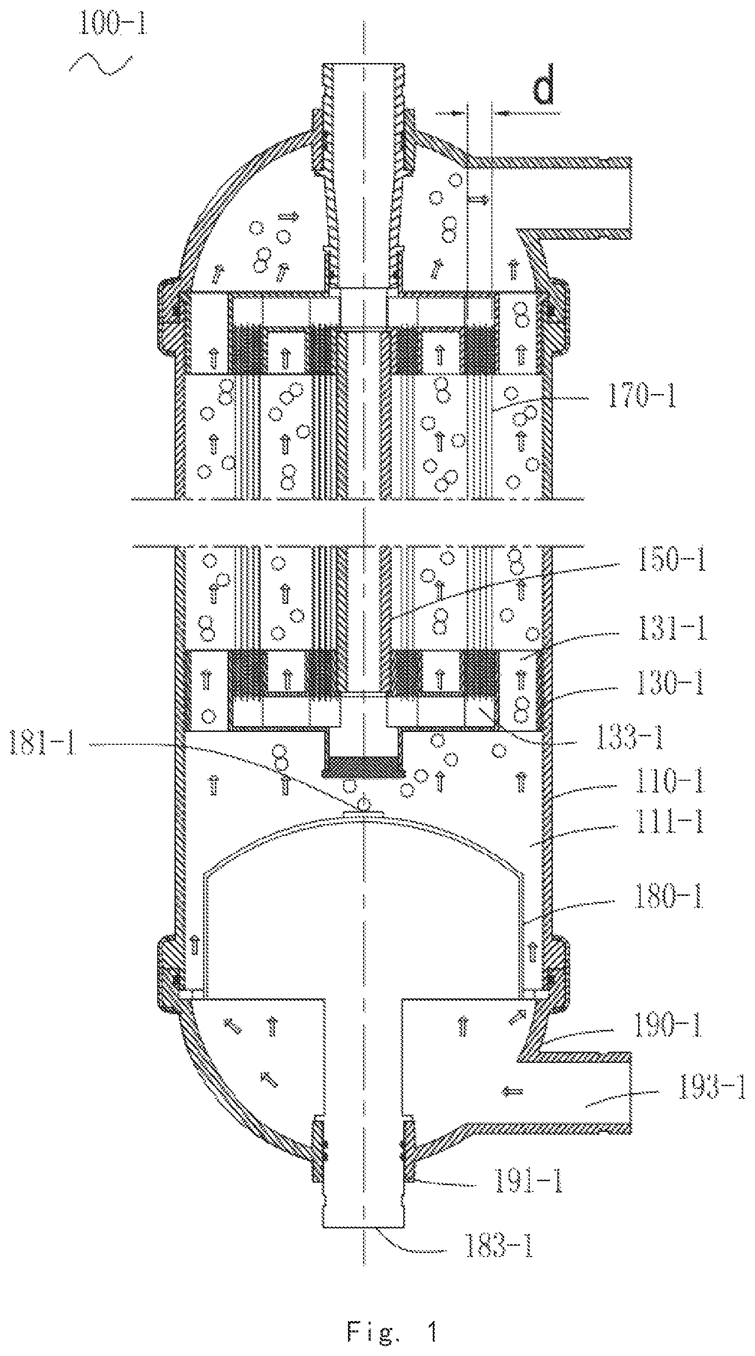 Patent US12097468 — External pressure type hollow fiber membrane component, filtration membrane component, and membrane filtration module — Figure 1
