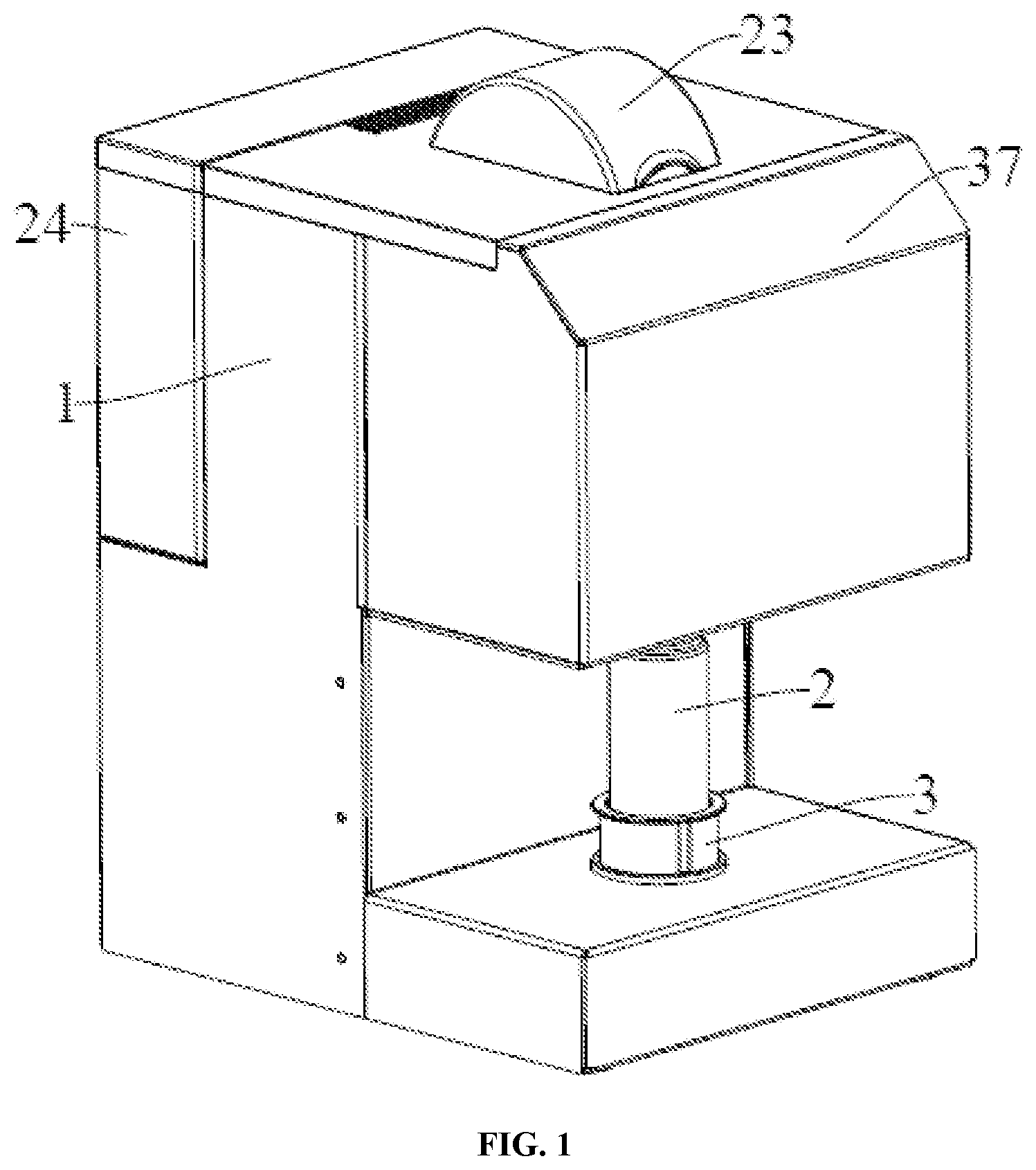 Patent US12097477 — Automatic compounding machine for food and medicine preparation — Figure 1