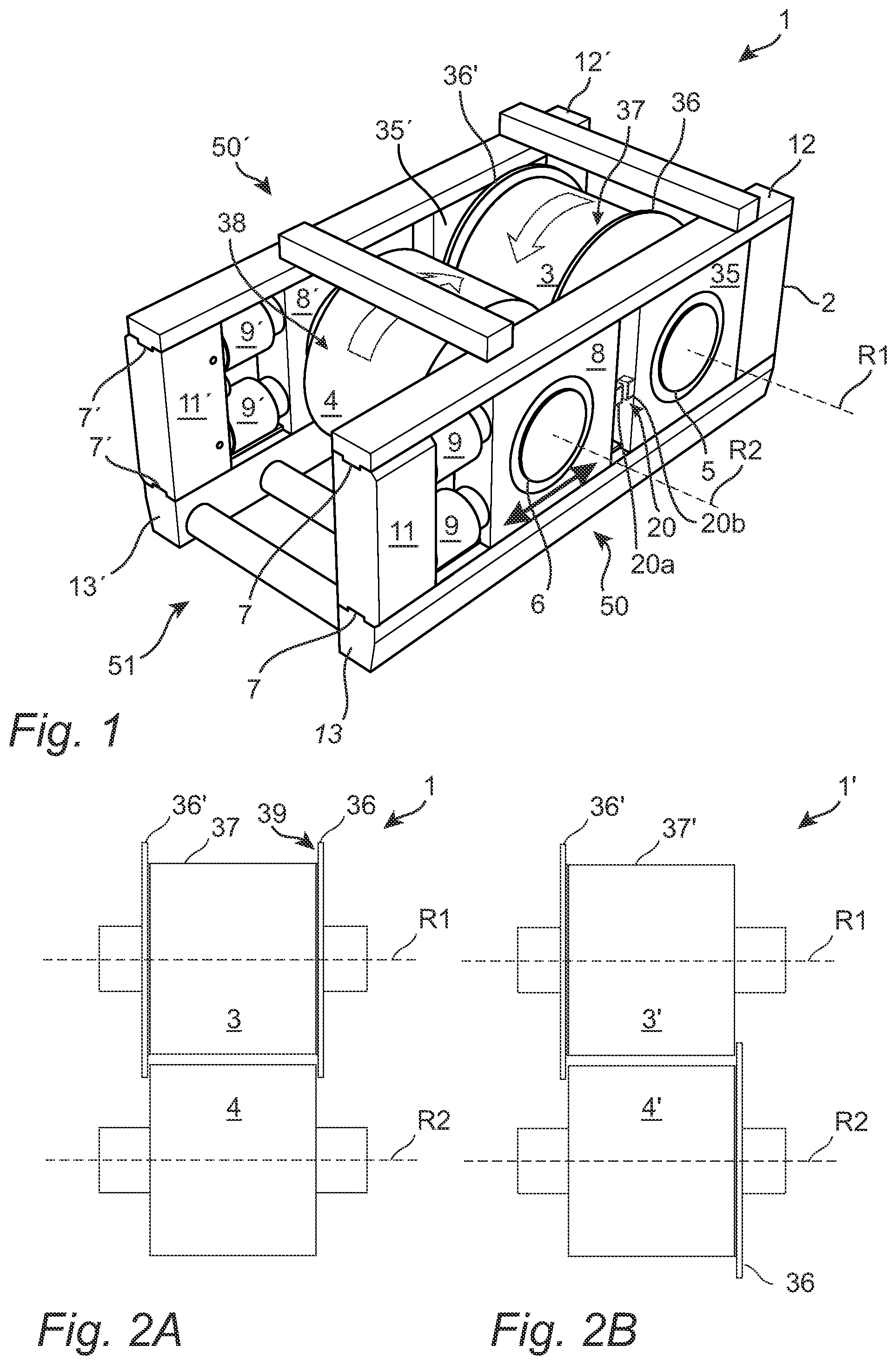 Patent US12097506 — Roller crusher and method for operating thereof — Figure 1