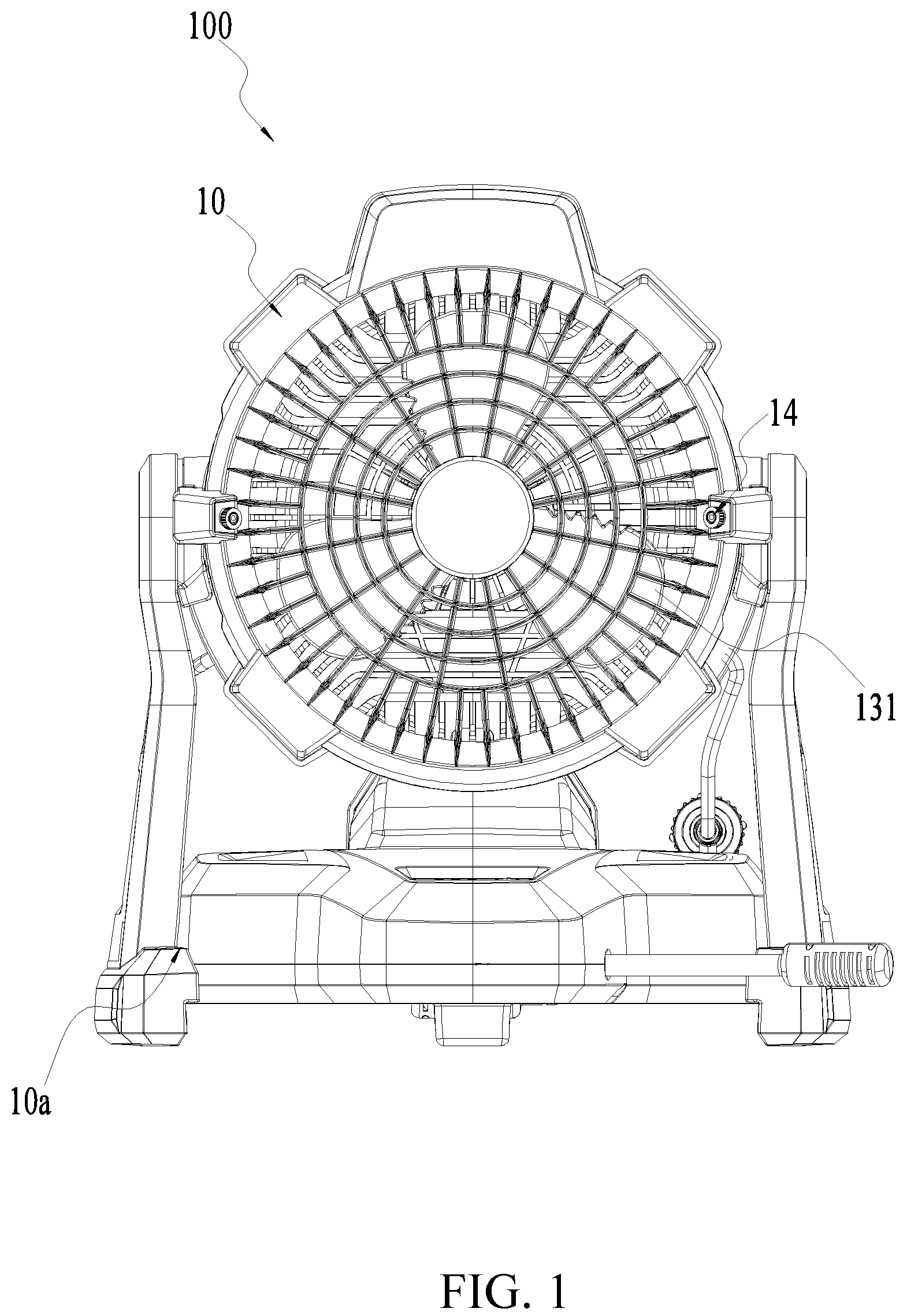 Patent US12097523 — Misting fan — Figure 1