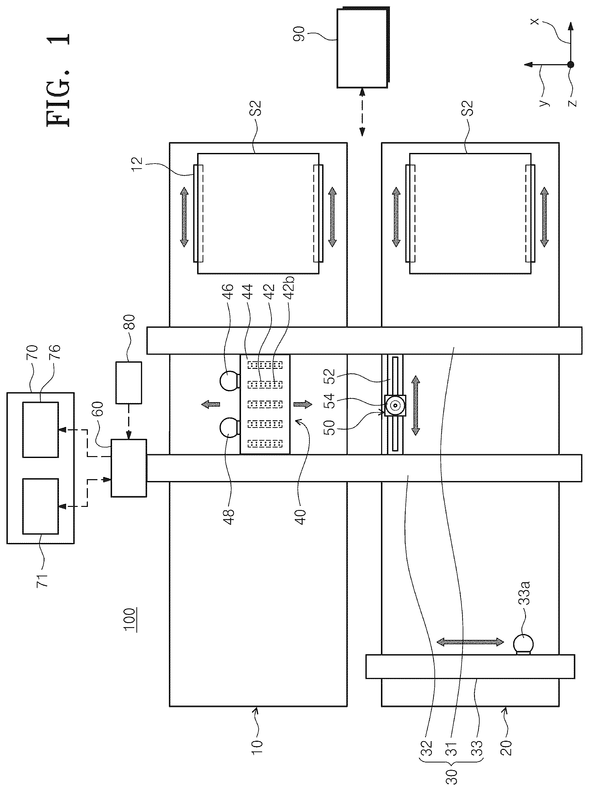 Patent US12097525 — Substrate treating apparatus, and method of controlling the substrate treating apparatus — Figure 1