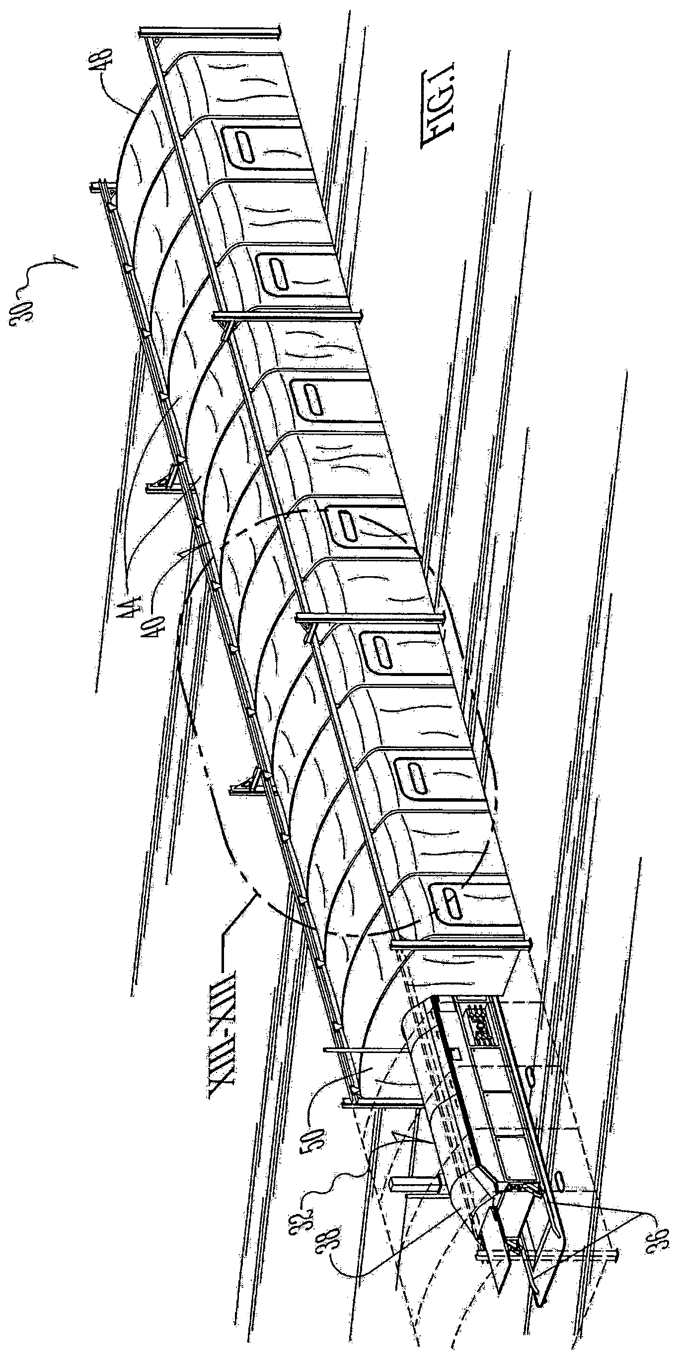 Patent US12097526 — Work-saving improvements for food-process lines — Figure 1