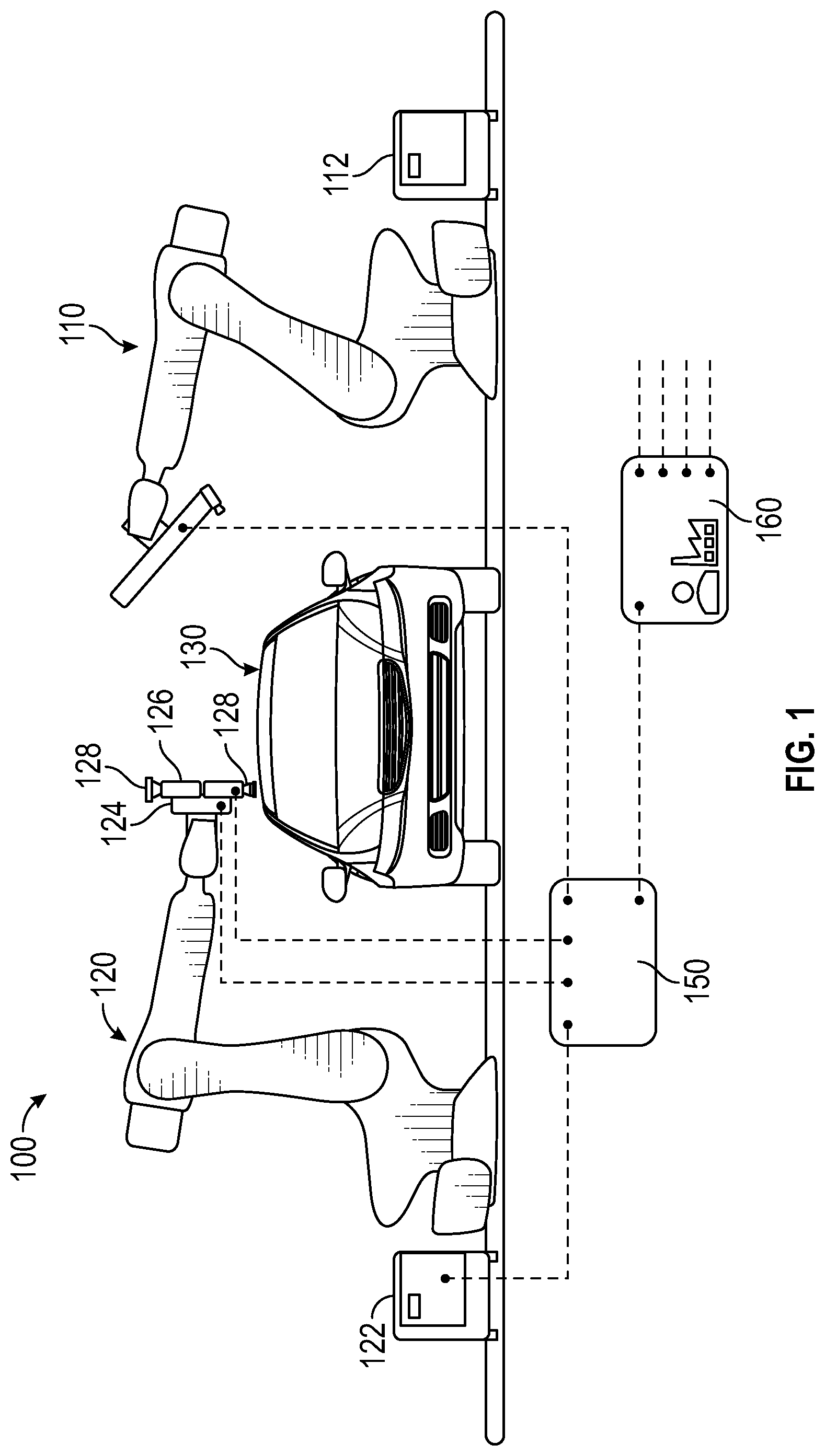 Patent US12097528 Figure 1 – Robotic repair control systems and methods