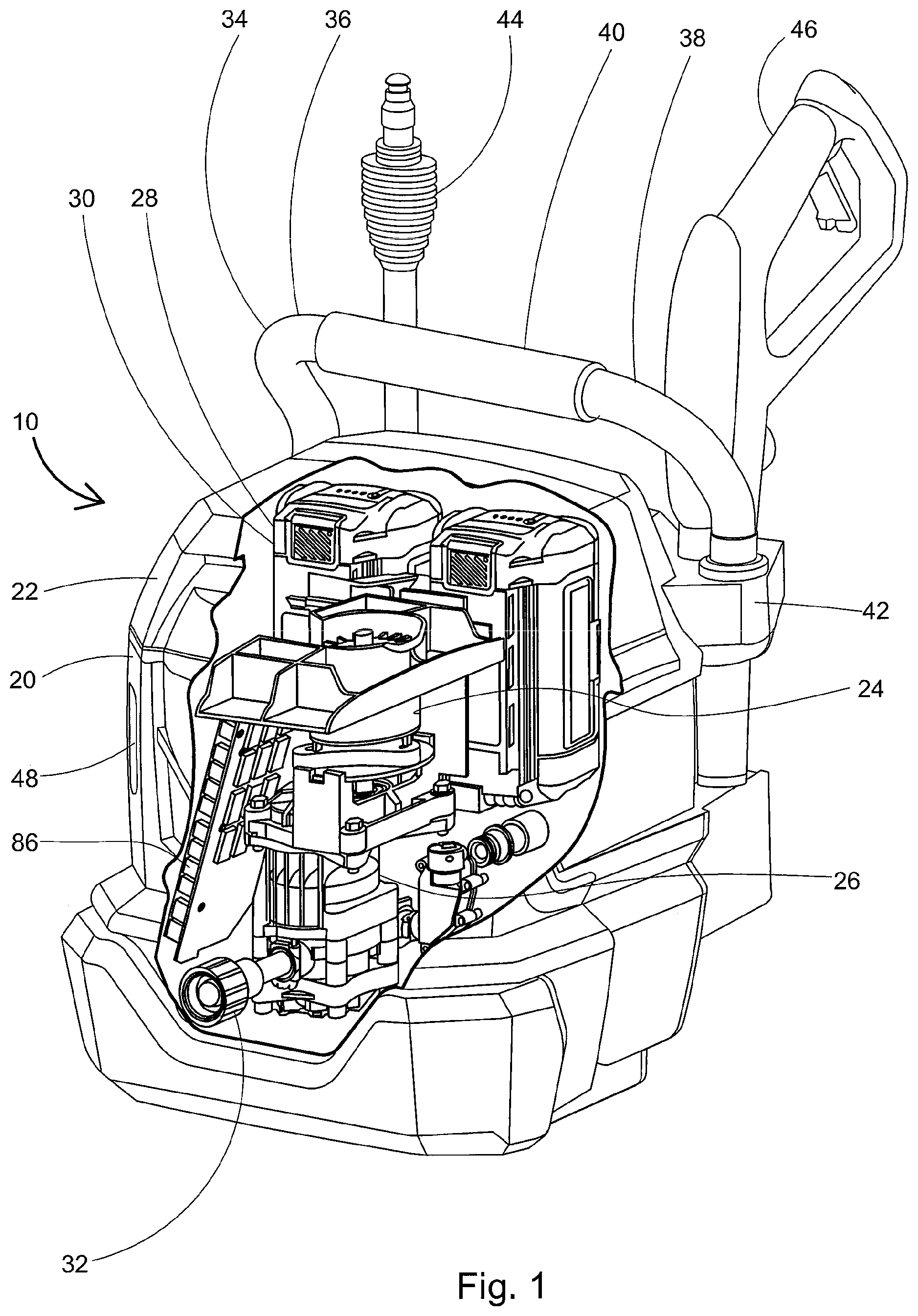 Patent US12097540 — Modular power washer system, method and kit therefor — Figure 1