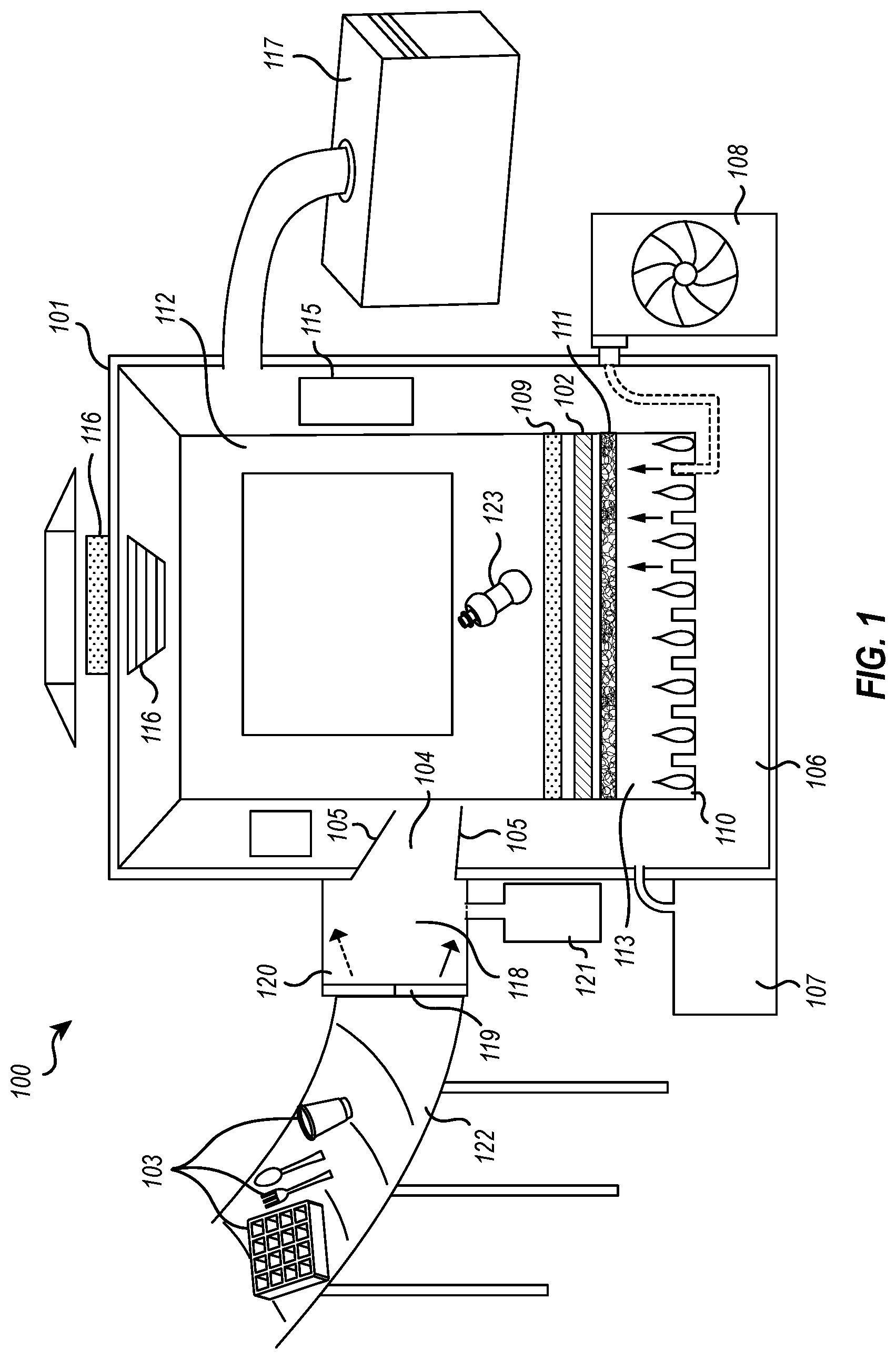 Patent US12097545 — Method for efficient collection and destruction of plastic waste in bodies of water — Figure 1