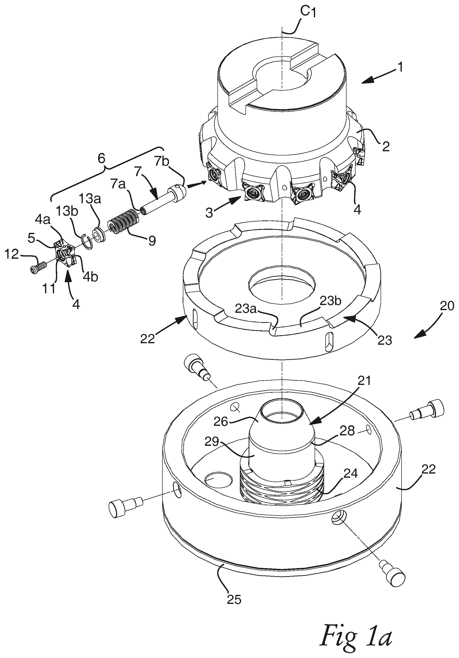 Patent US12097563 — Indexing system for a milling tool — Figure 1