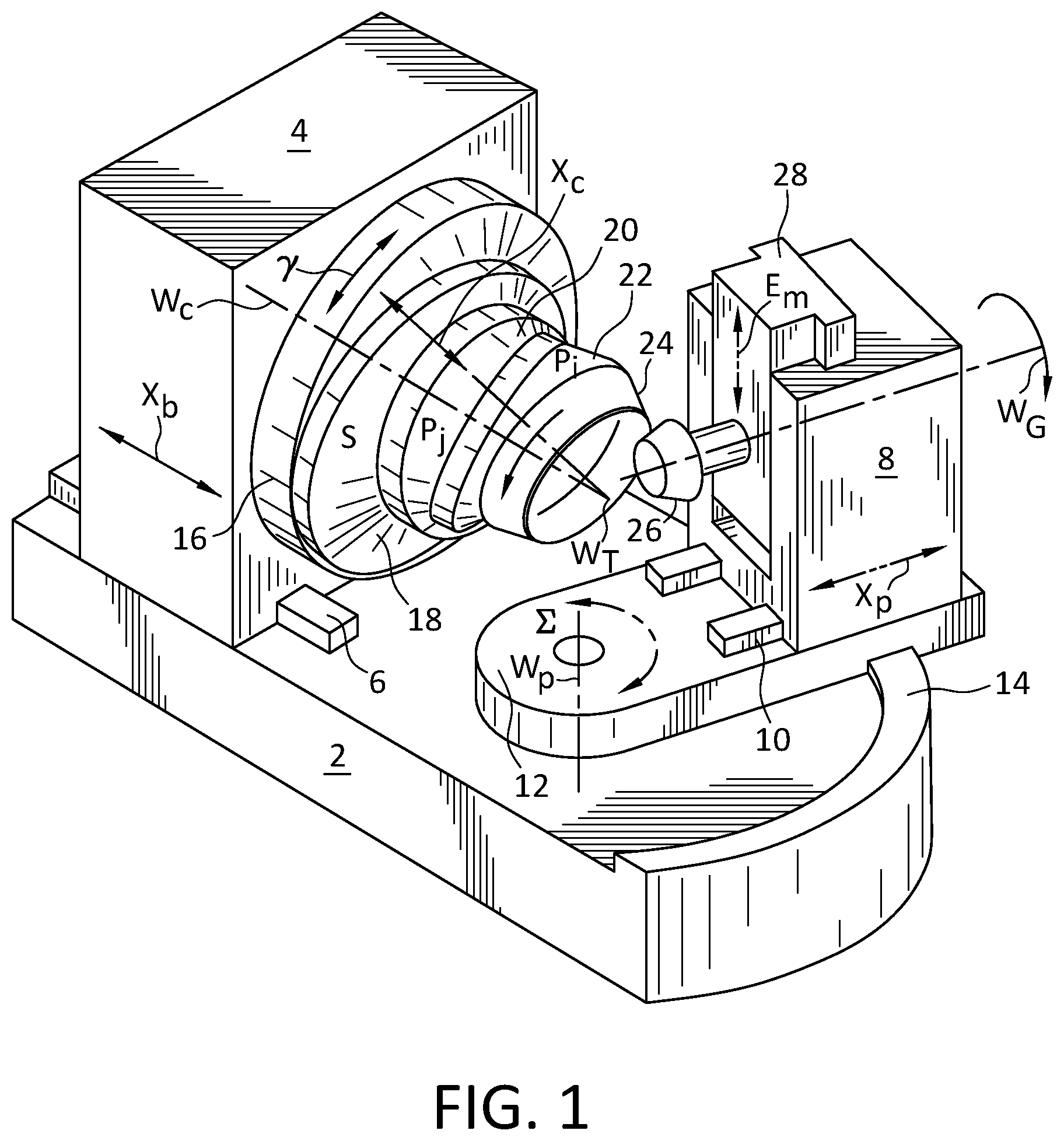 Patent US12097566 Figure 1 – Method of manufacturing a toothed bevel honing tool for honing a toothed bevel workpiece, a toothed bevel honing tool and method of honing bevel gears