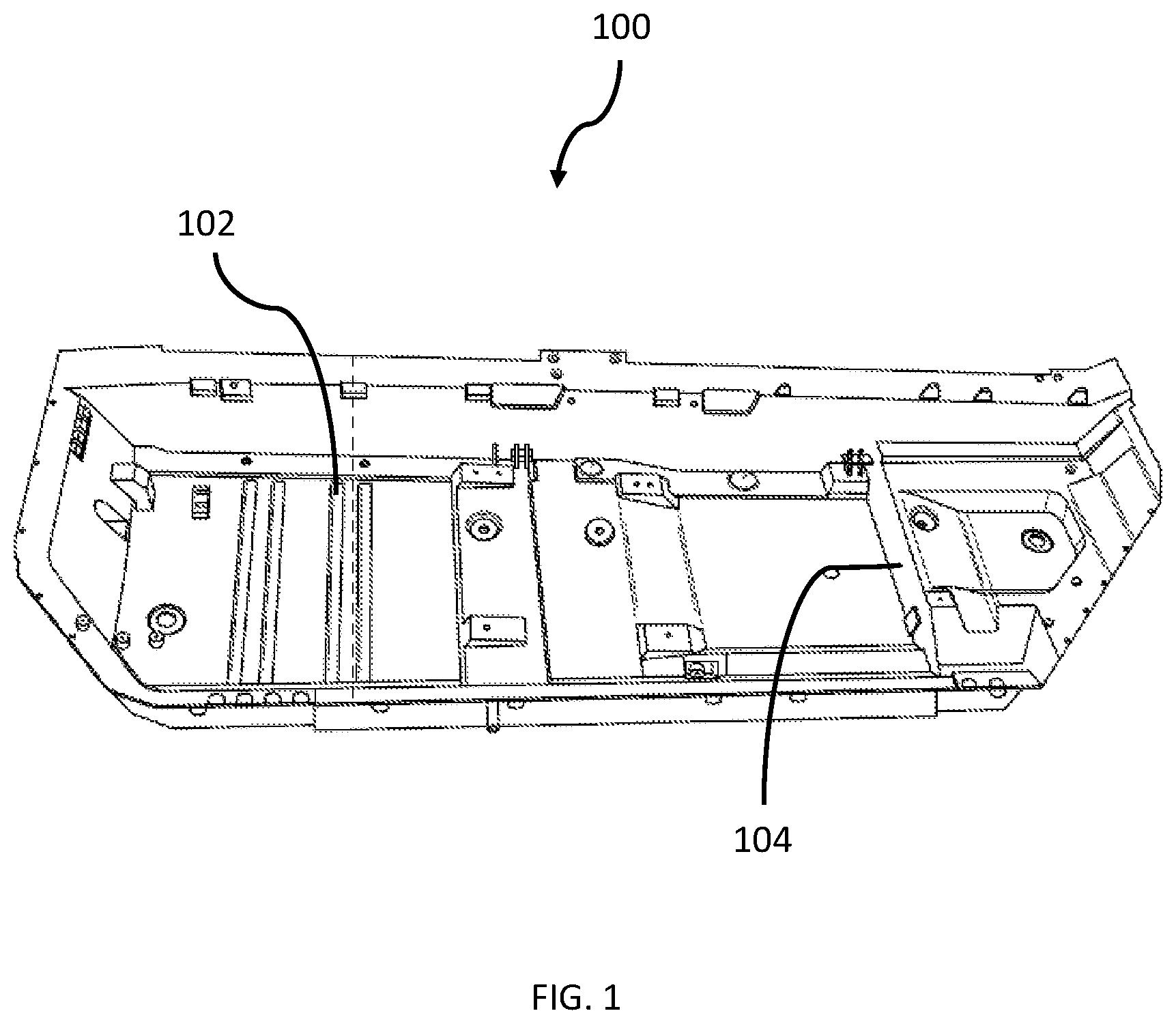 Patent US12097583 — Method of in-situ repair of an ultra-large single-piece casting — Figure 1