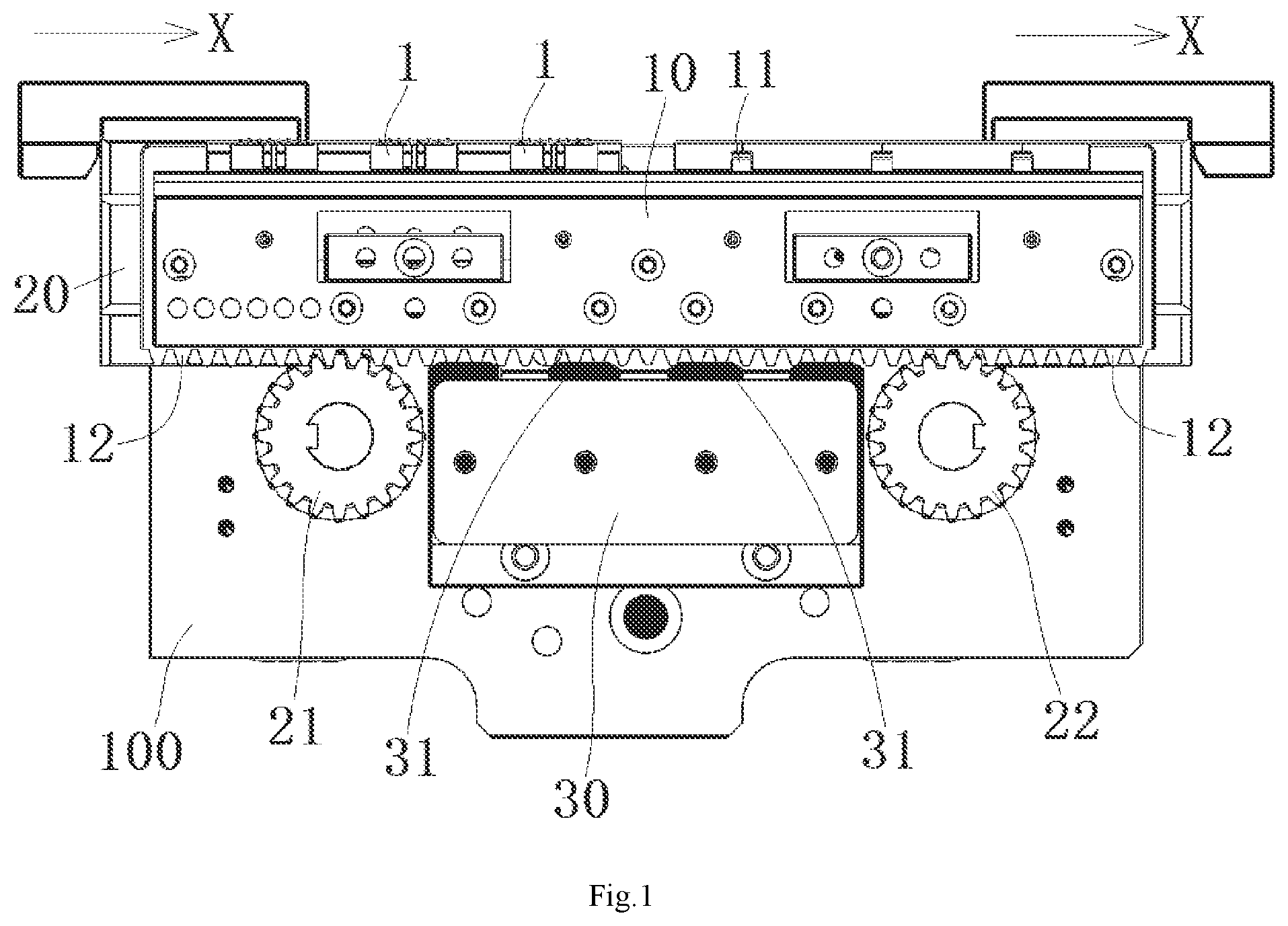 Patent US12097588 — Carrier transmission device, transmission system and carrier transmission method — Figure 1