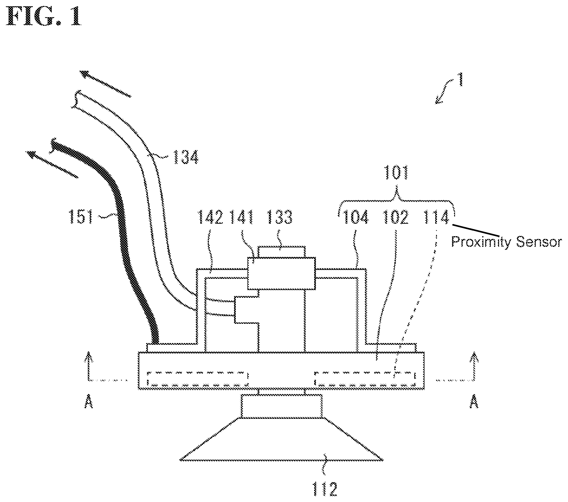 Patent US12097611 — Sensor assembly and suction apparatus — Figure 1