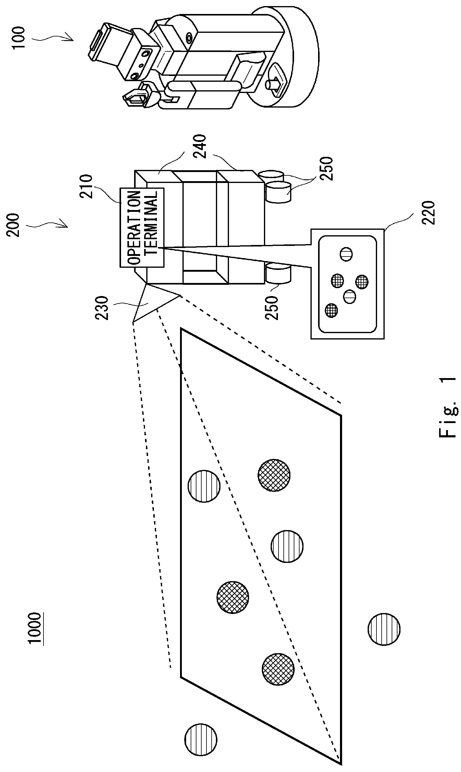 Patent US12097626 — Article pickup system, article pickup robot, article pickup method, and article pickup program — Figure 1
