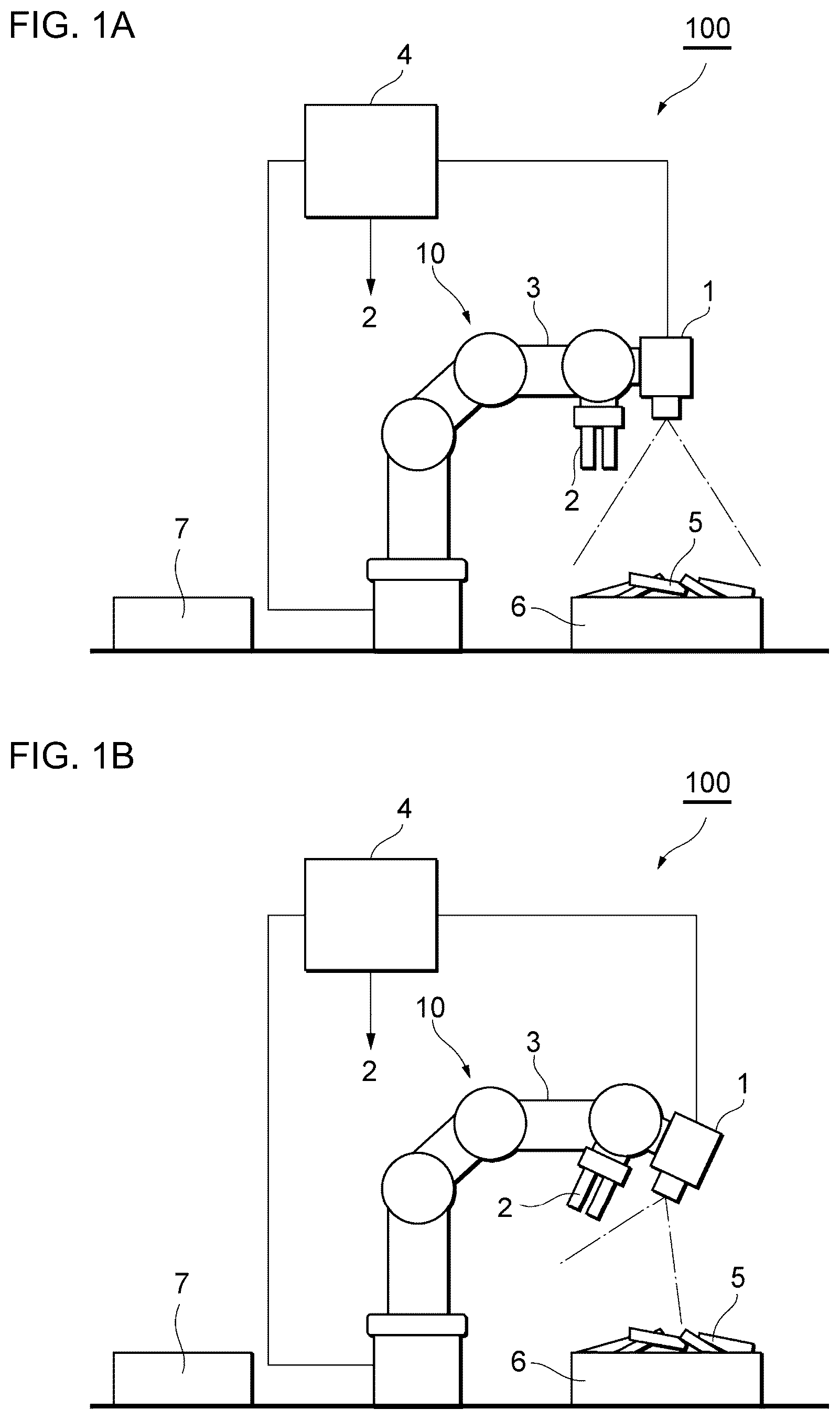 Patent US12097627 — Control apparatus for robotic system, control method for robotic system, computer-readable storage medium storing a computer control program, and robotic system — Figure 1