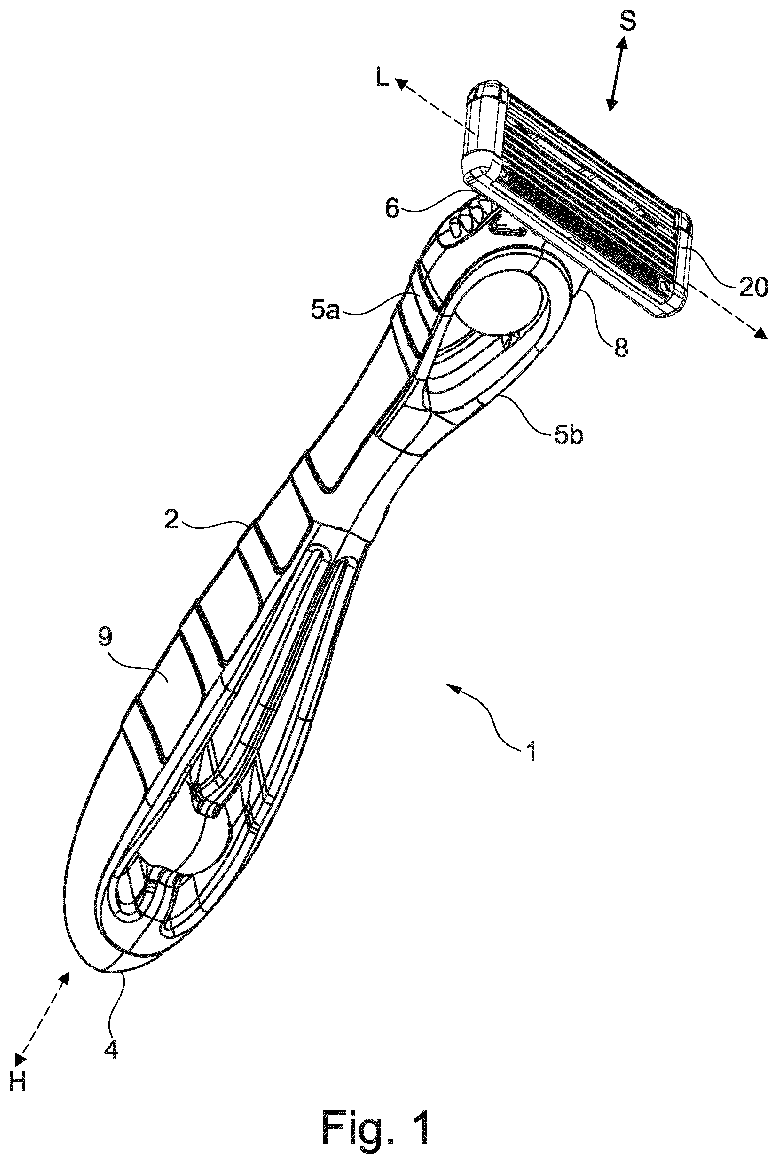Patent US12097629 — Razor cartridge — Figure 1