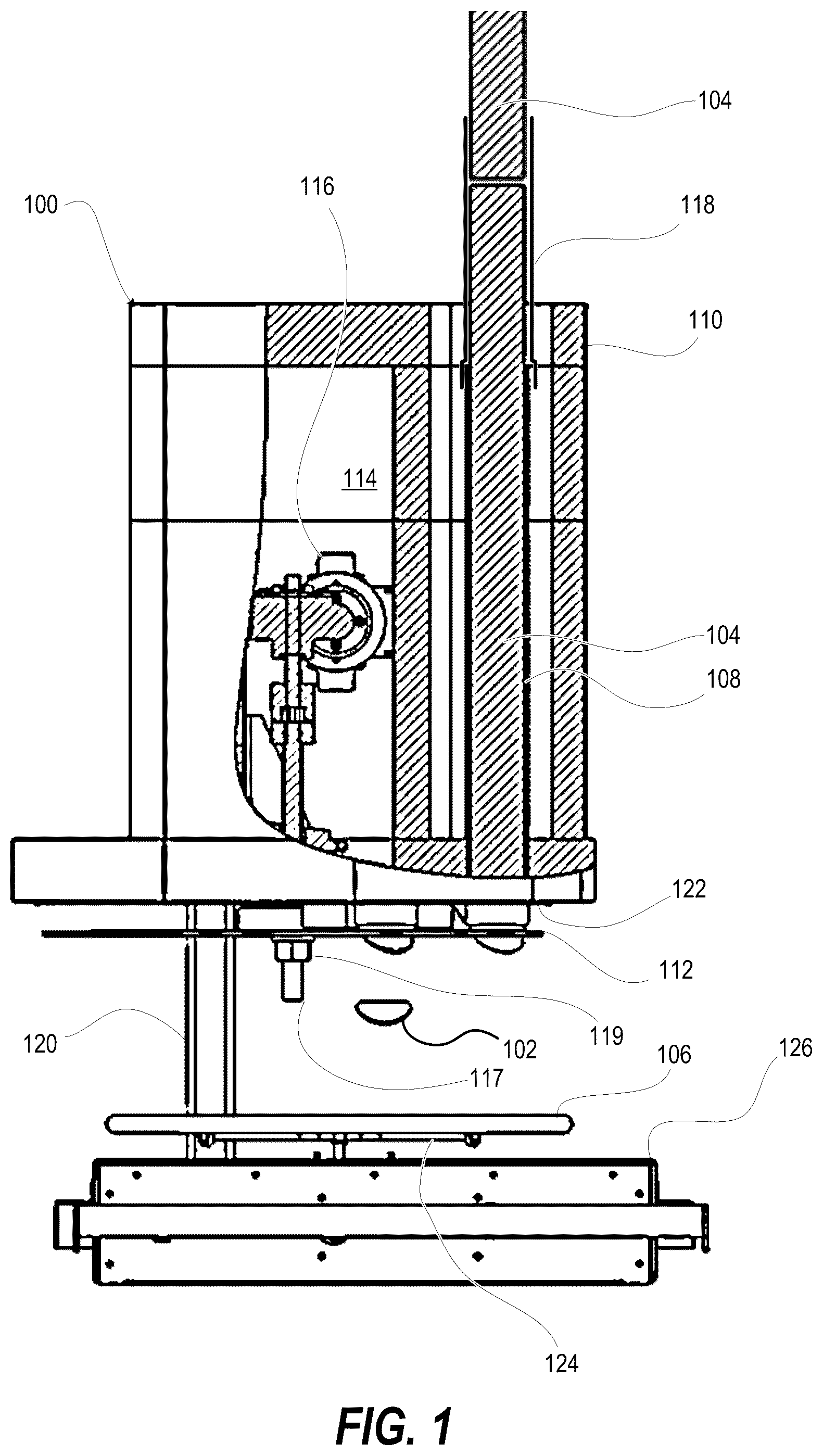 Patent US12097632 — Pepperoni slicing system — Figure 1