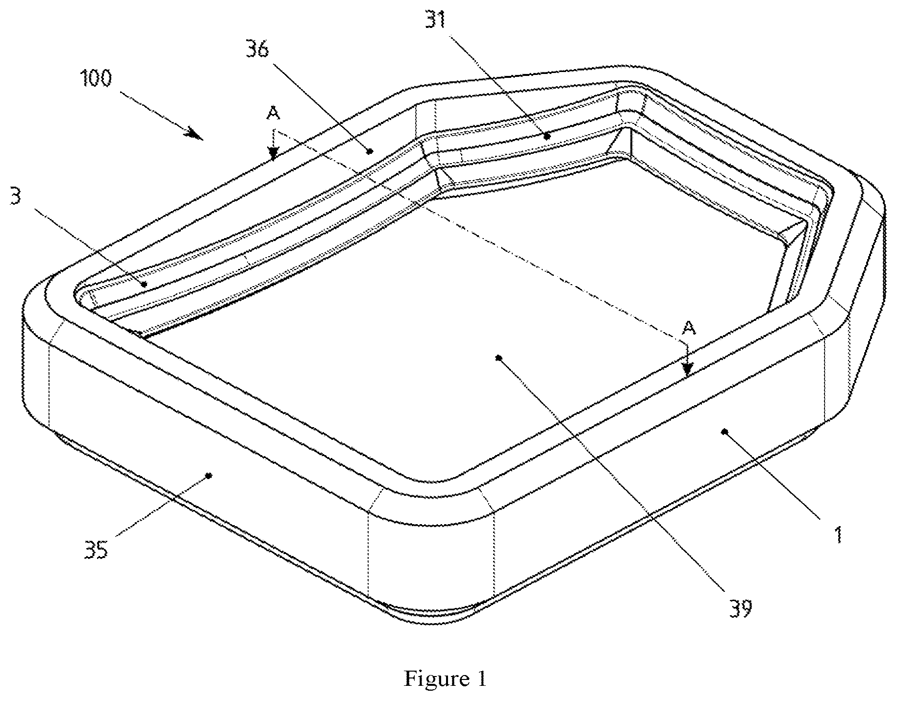 Patent US12097647 — Isostatic side-pressure shielded composite consolidation — Figure 1