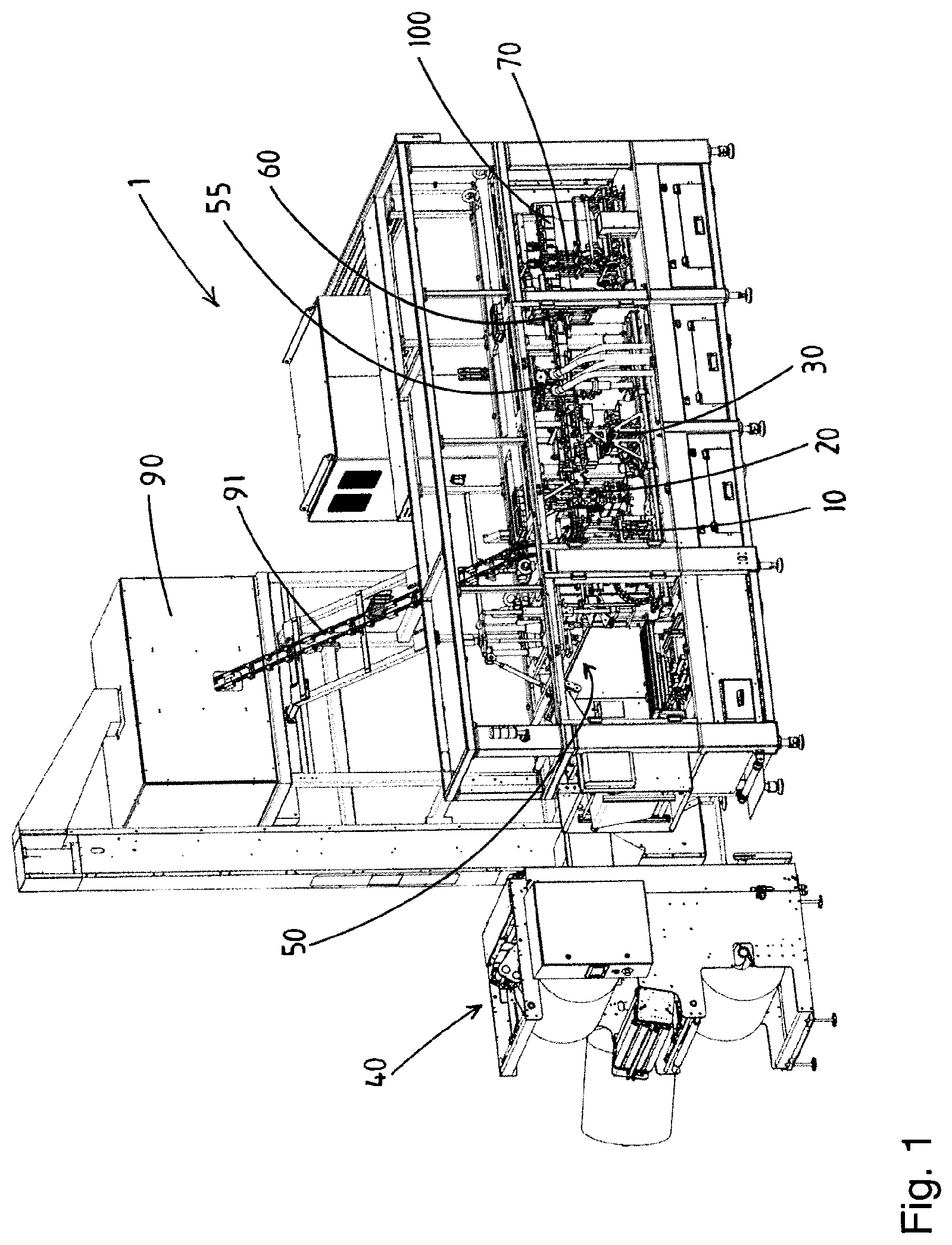 Patent US12097664 — Continuous motion impulse heat sealing of film material — Figure 1