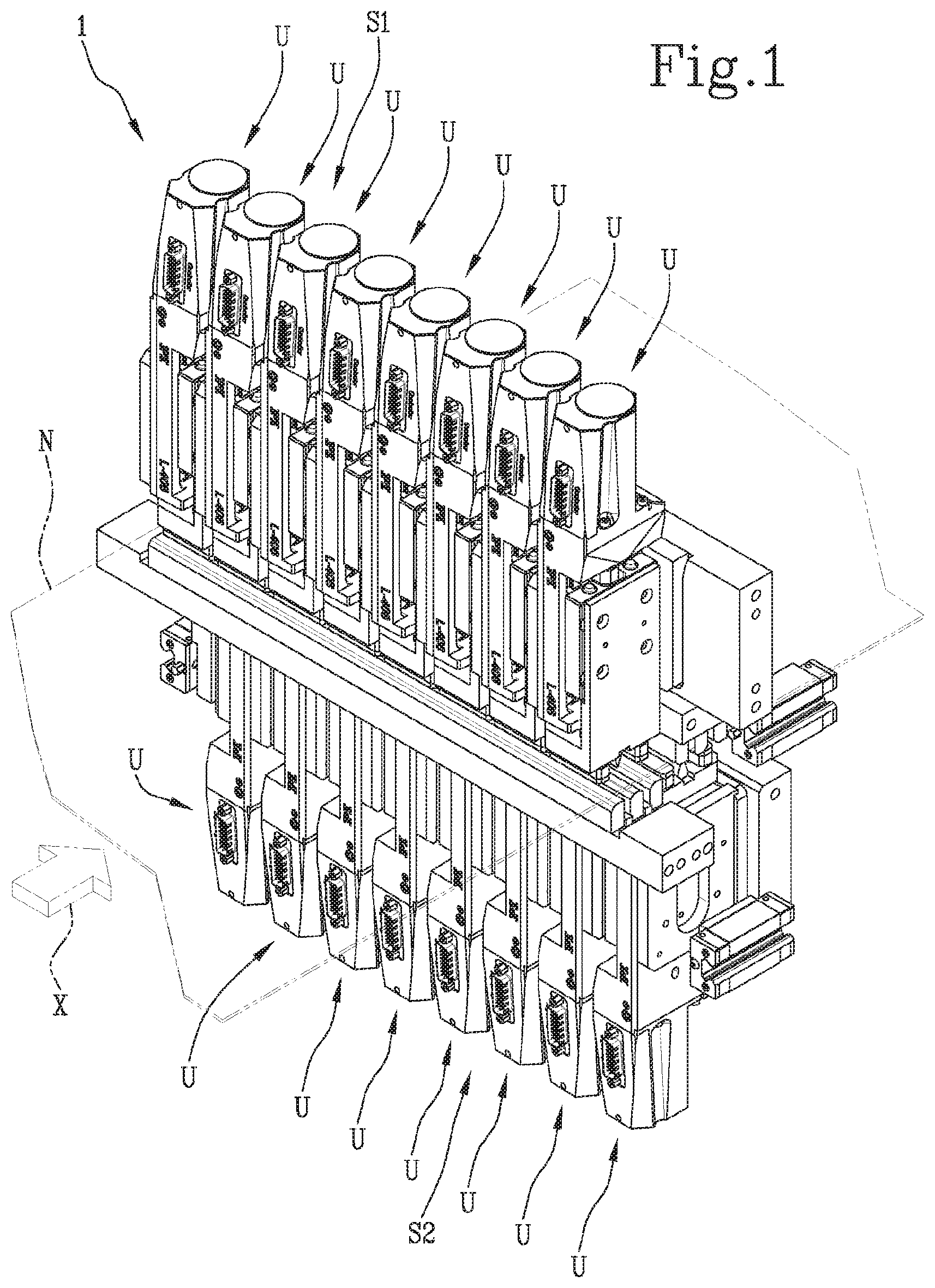 Patent US12097680 — Incision station for packaging machine and relative incision method — Figure 1