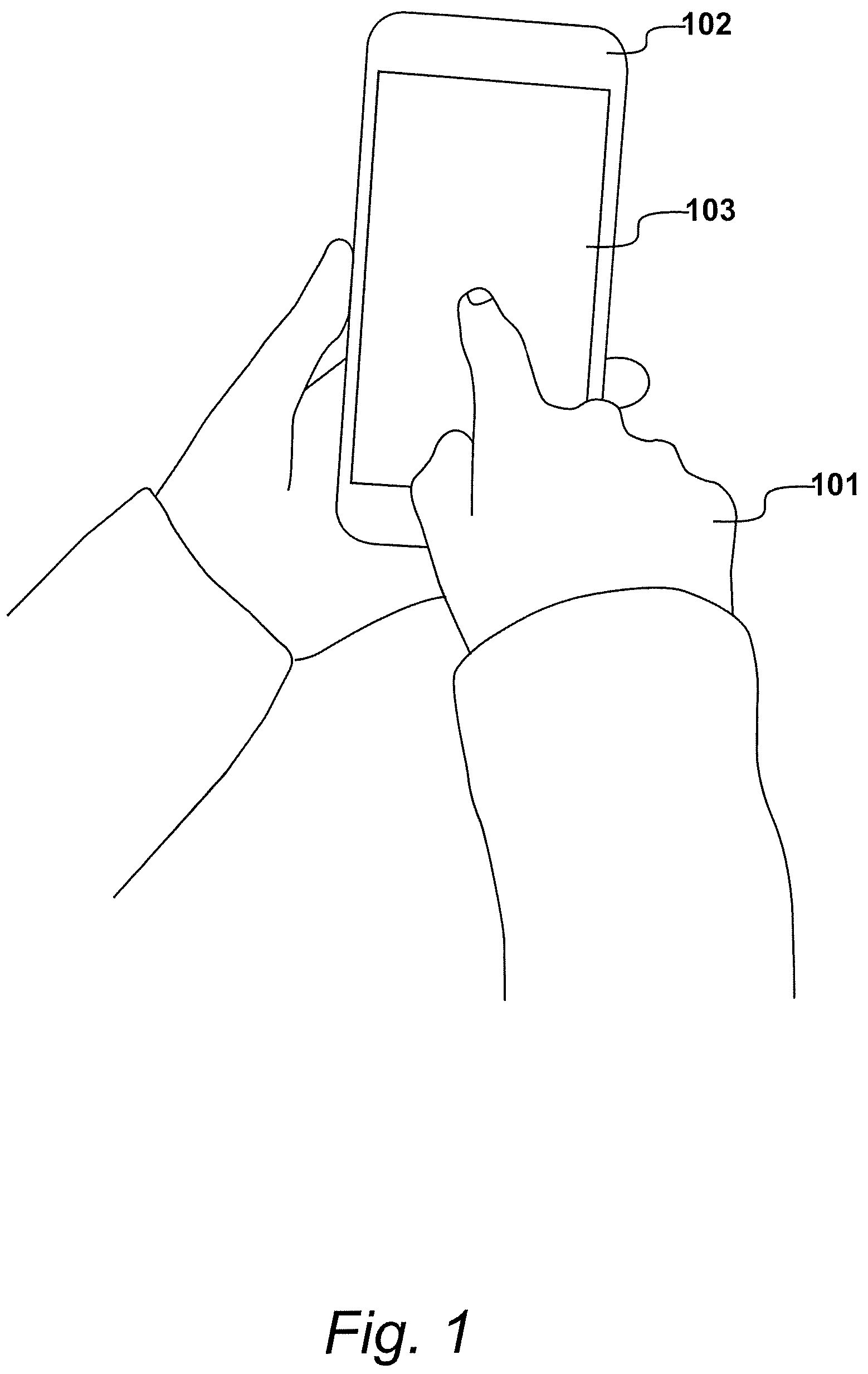 Patent US12097692 — Electronic device comprising a pressure sensor — Figure 1