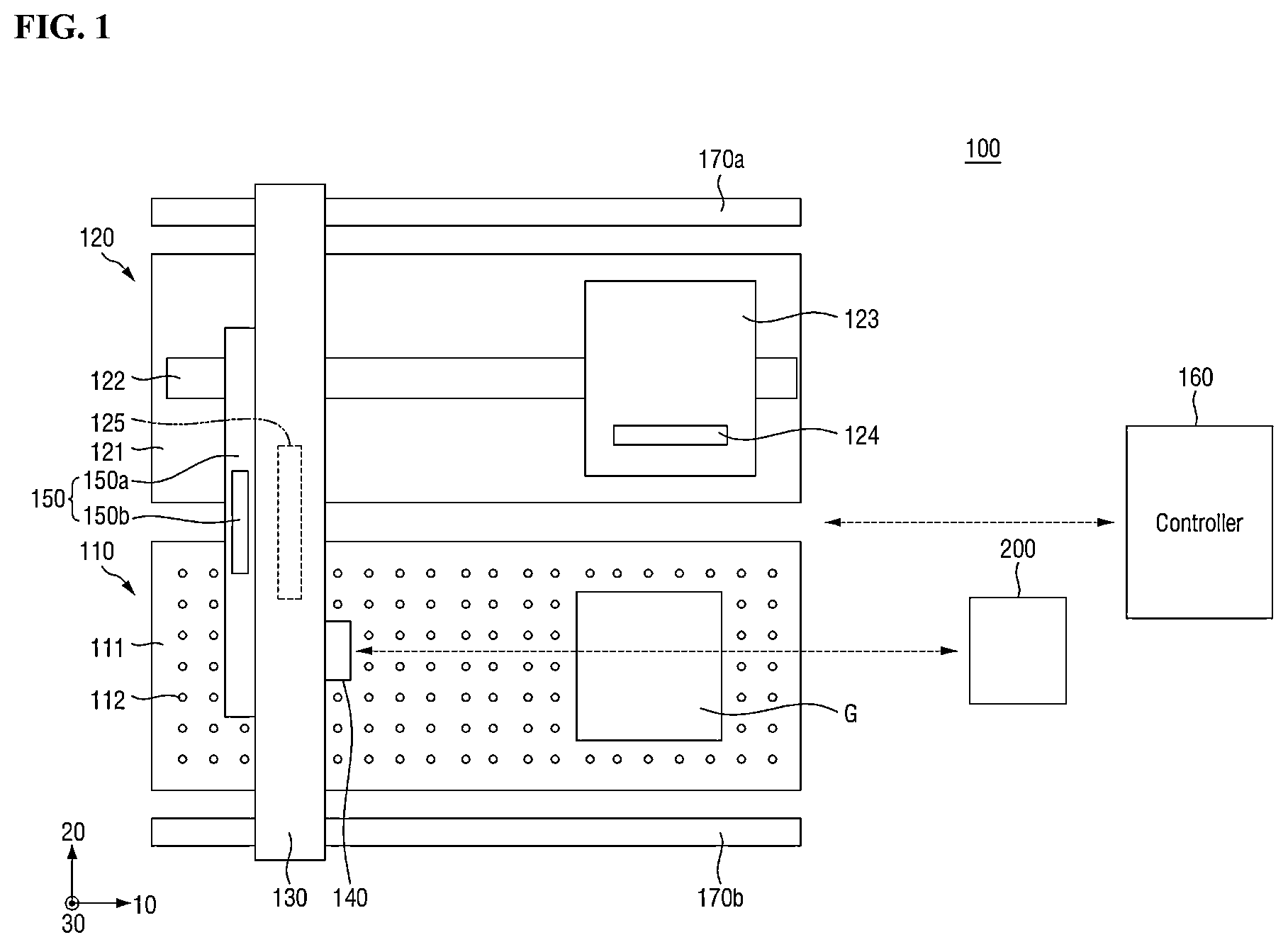 Patent US12097696 Figure 1 – Fringe information measuring apparatus and substrate treating system including the same