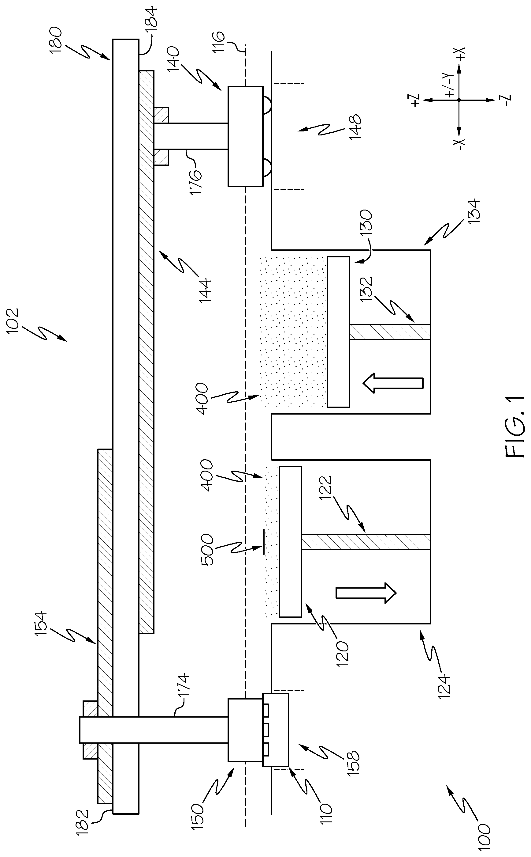 Patent US12097709 Figure 1 – Cleaning fluids for use in additive manufacturing apparatuses and methods for monitoring status and performance of the same