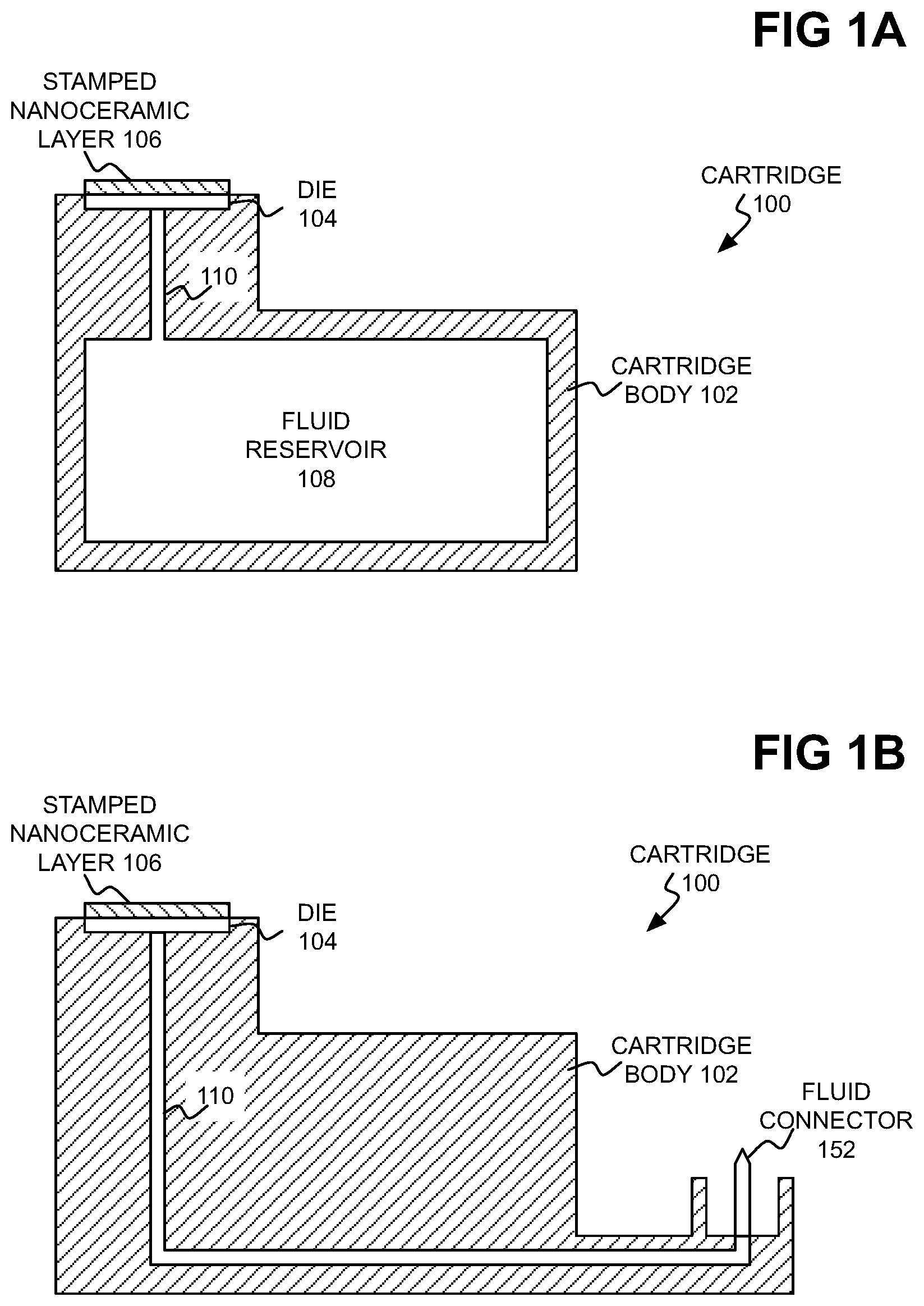 Patent US12097711 — Fluid-ejection die with stamped nanoceramic layer — Figure 1