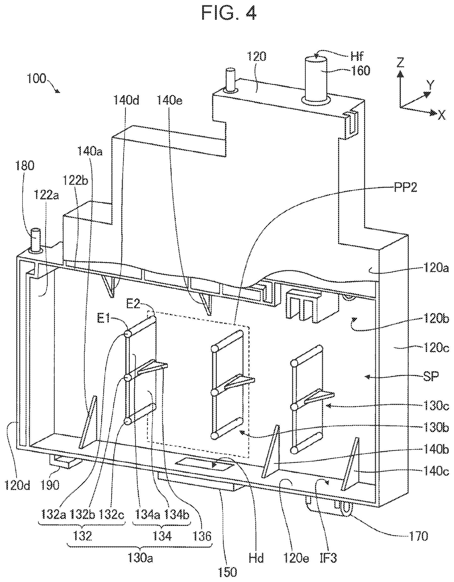 Patent US12097713 Figure 3 – Storage device and liquid ejection apparatus