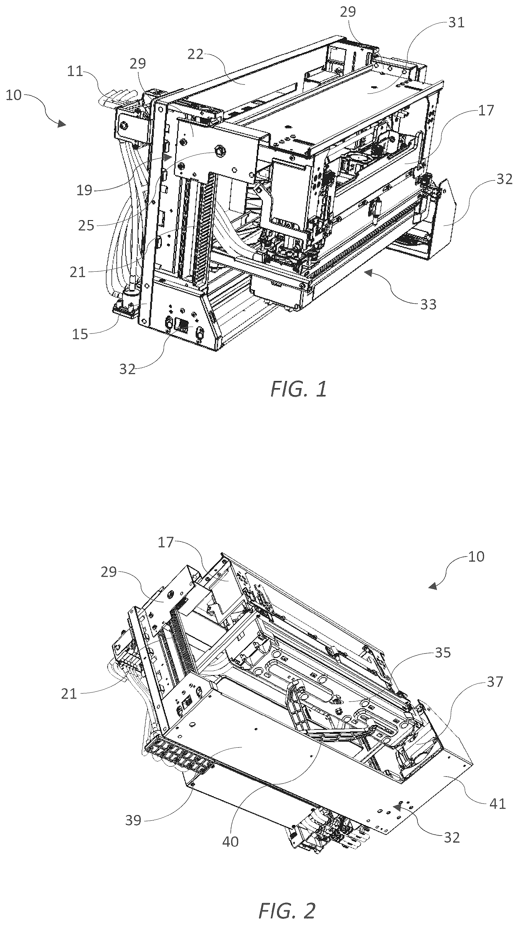 Patent US12097716 — Orientation-agnostic print module and multiple print module array — Figure 1