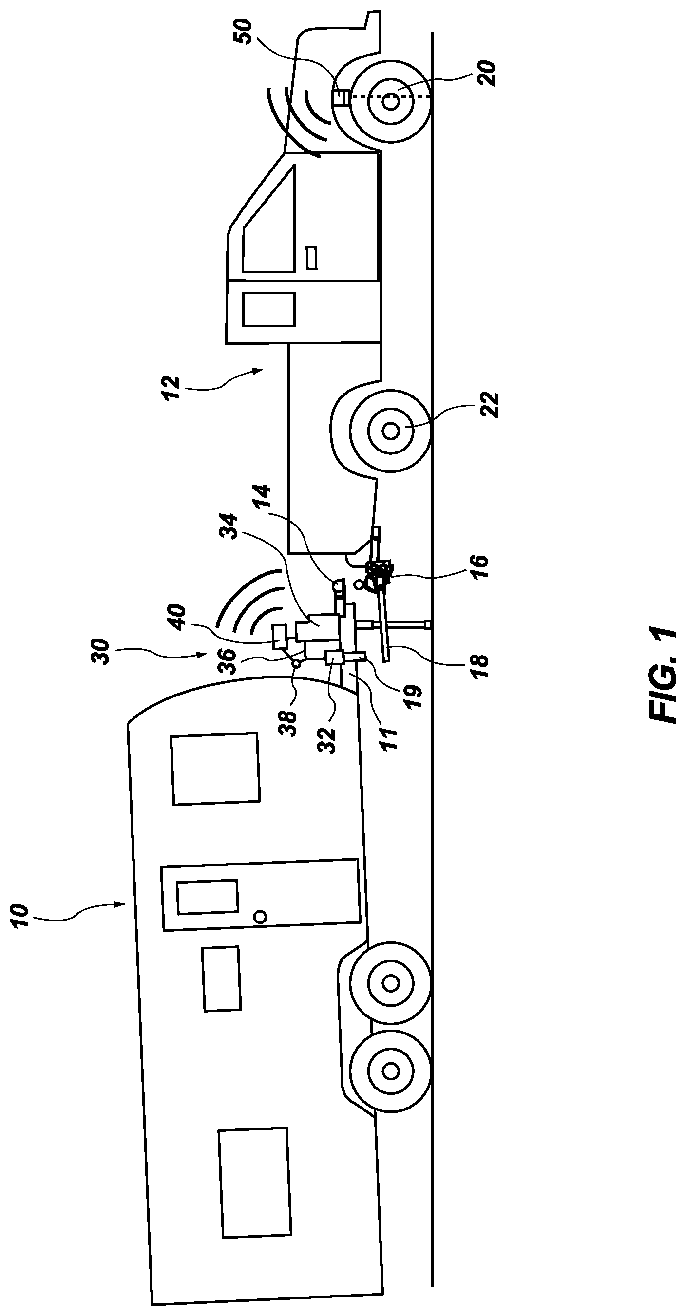 Patent US12097731 — Automatic weight distribution system and method with continuous monitoring — Figure 1