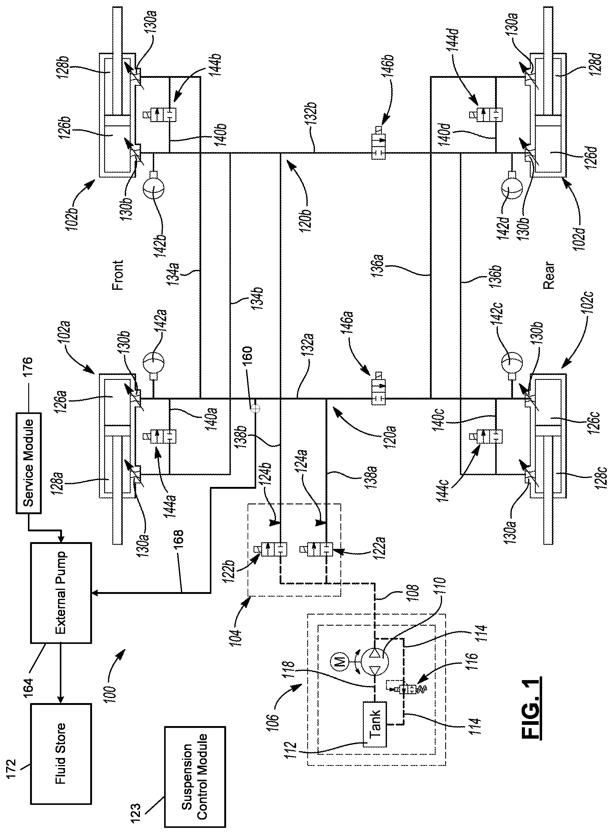 Patent US12097739 — Pump rinsing systems and methods — Figure 1