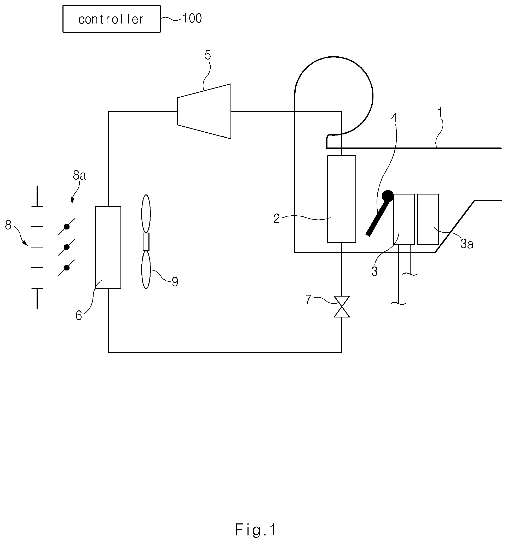 Patent US12097749 Figure 1 – Method for controlling vehicle HVAC system