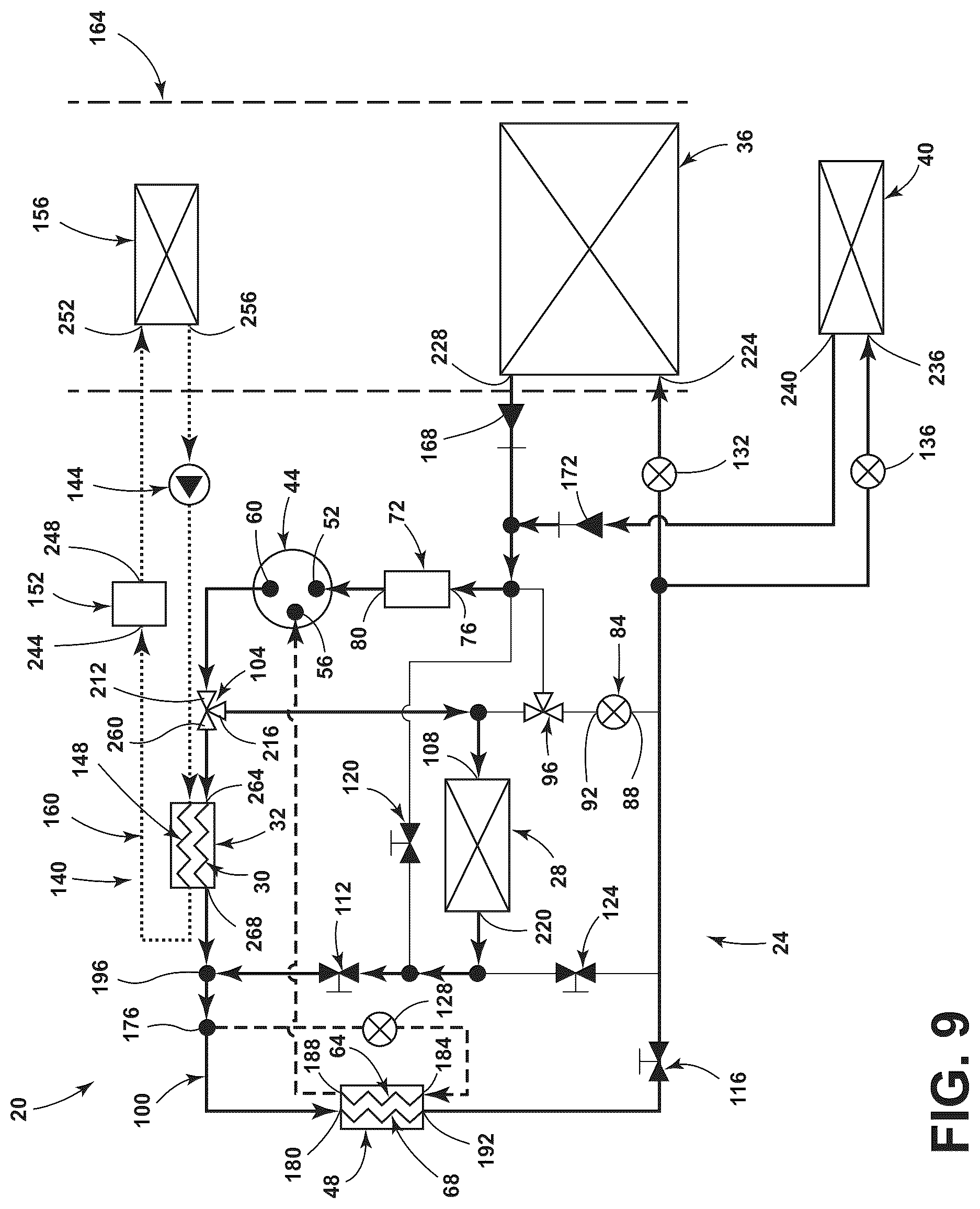 Patent US12097750 Figure 10 – Heat pump for a vehicle