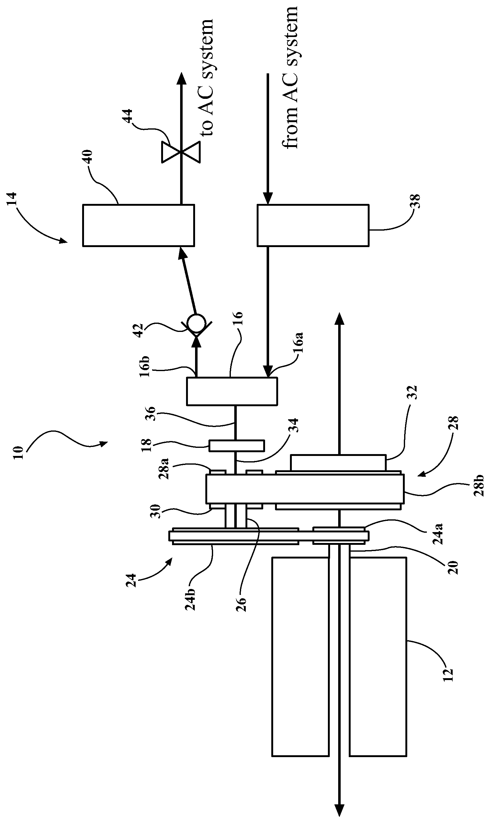 Patent US12097753 — Electric vehicle air conditioning system and method — Figure 1