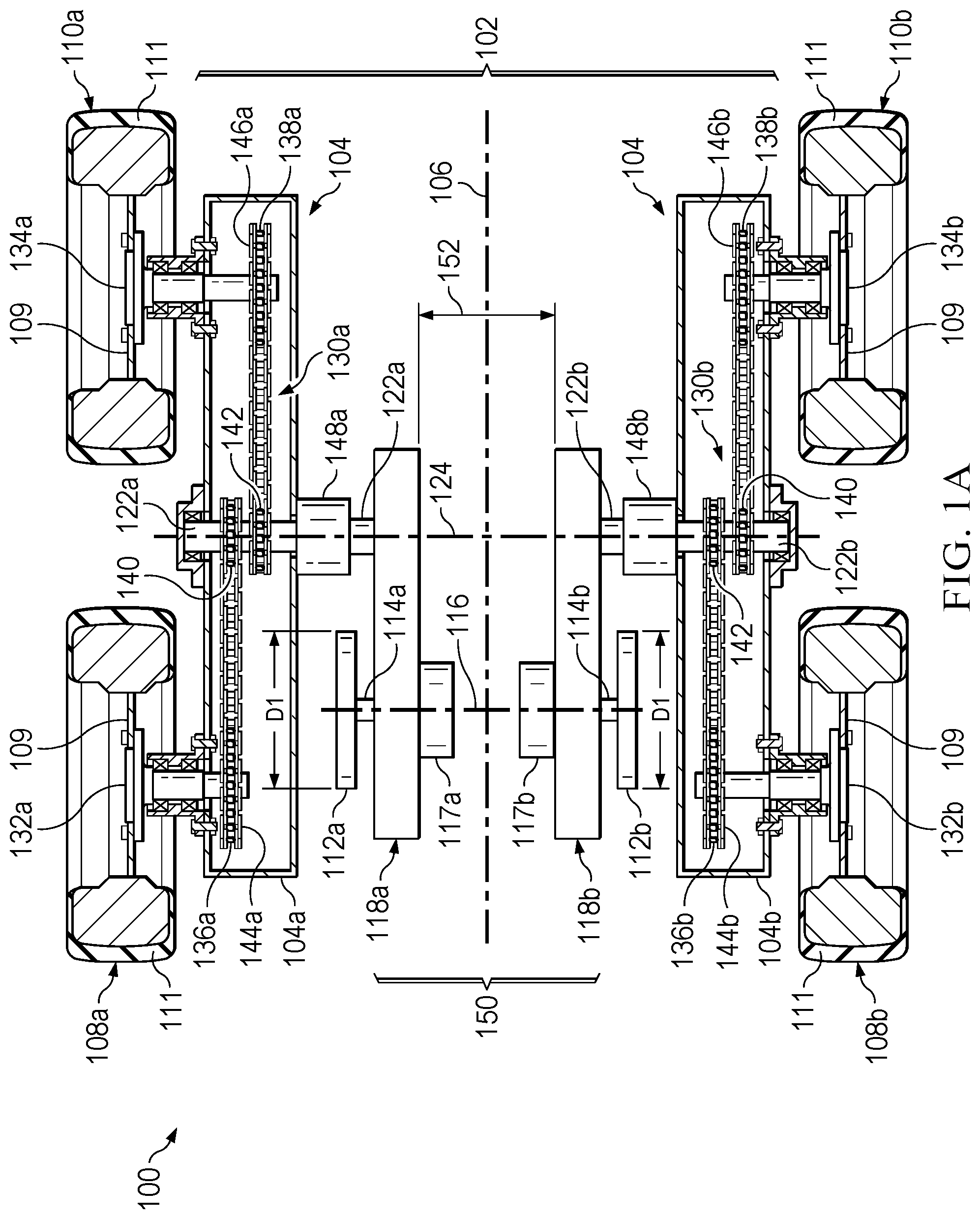 Patent US12097759 — Drive system for a utility vehicle — Figure 1
