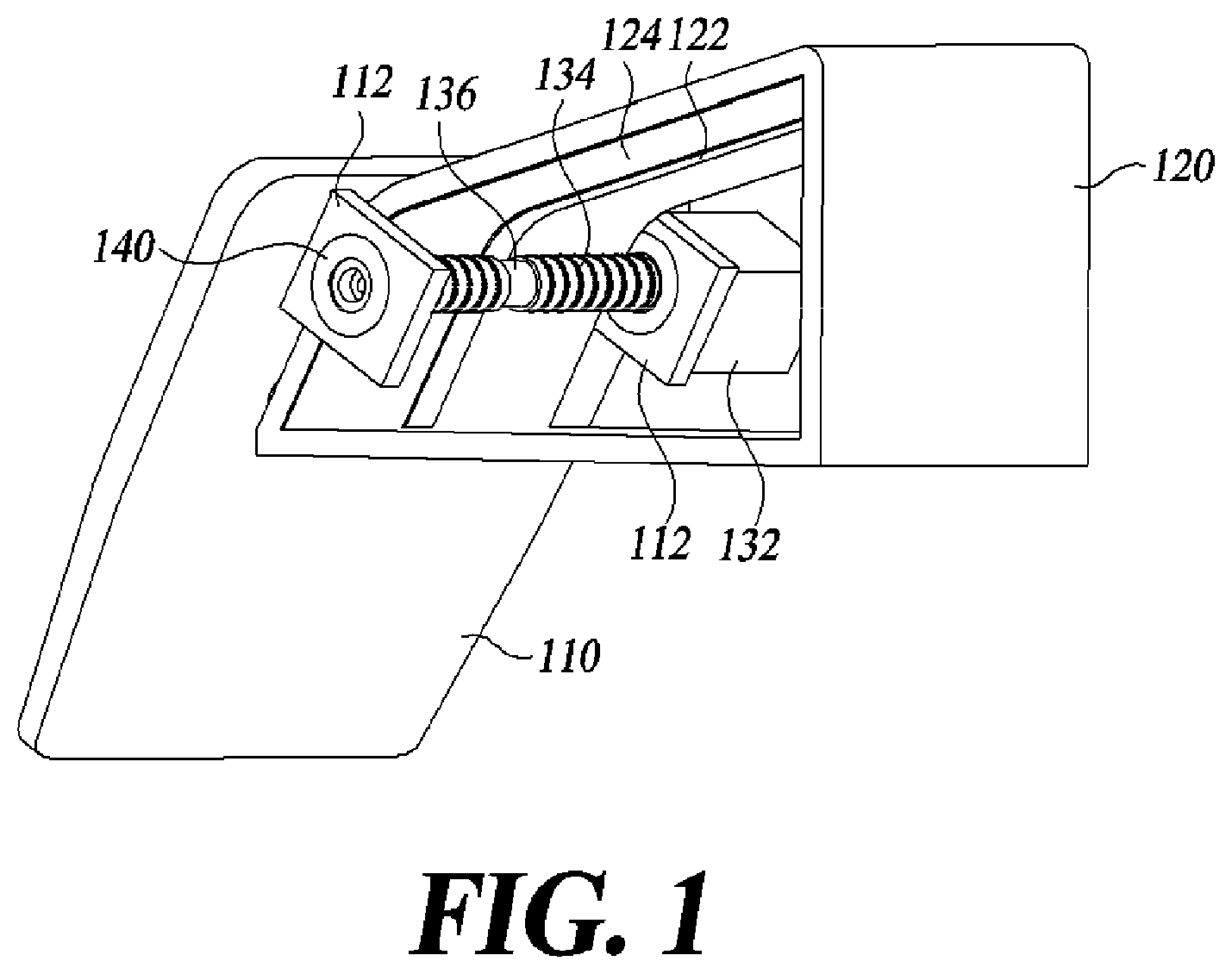Patent US12097762 Figure 1 – Display device for vehicle
