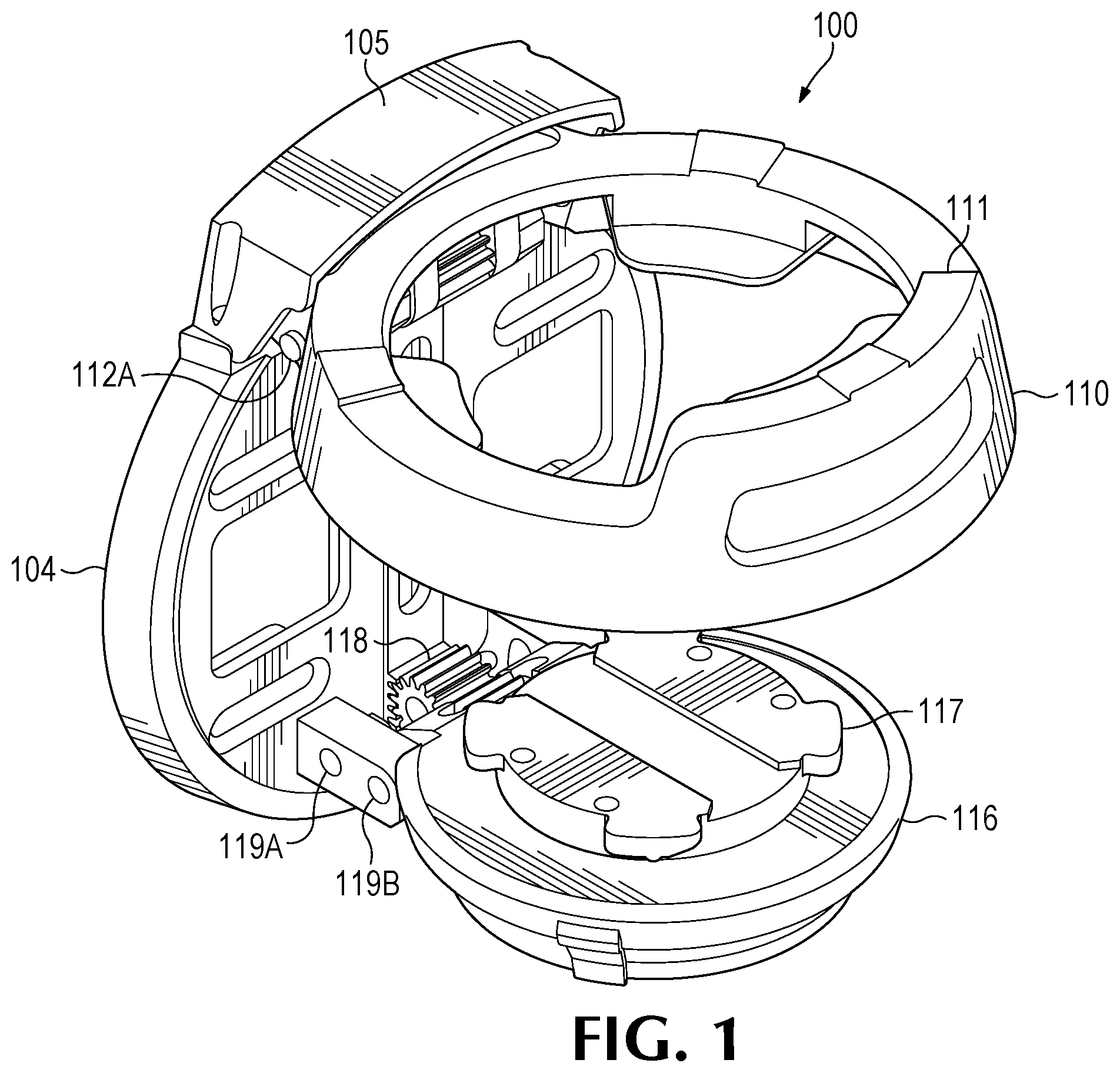 Patent US12097792 — Cupholder assembly — Figure 1